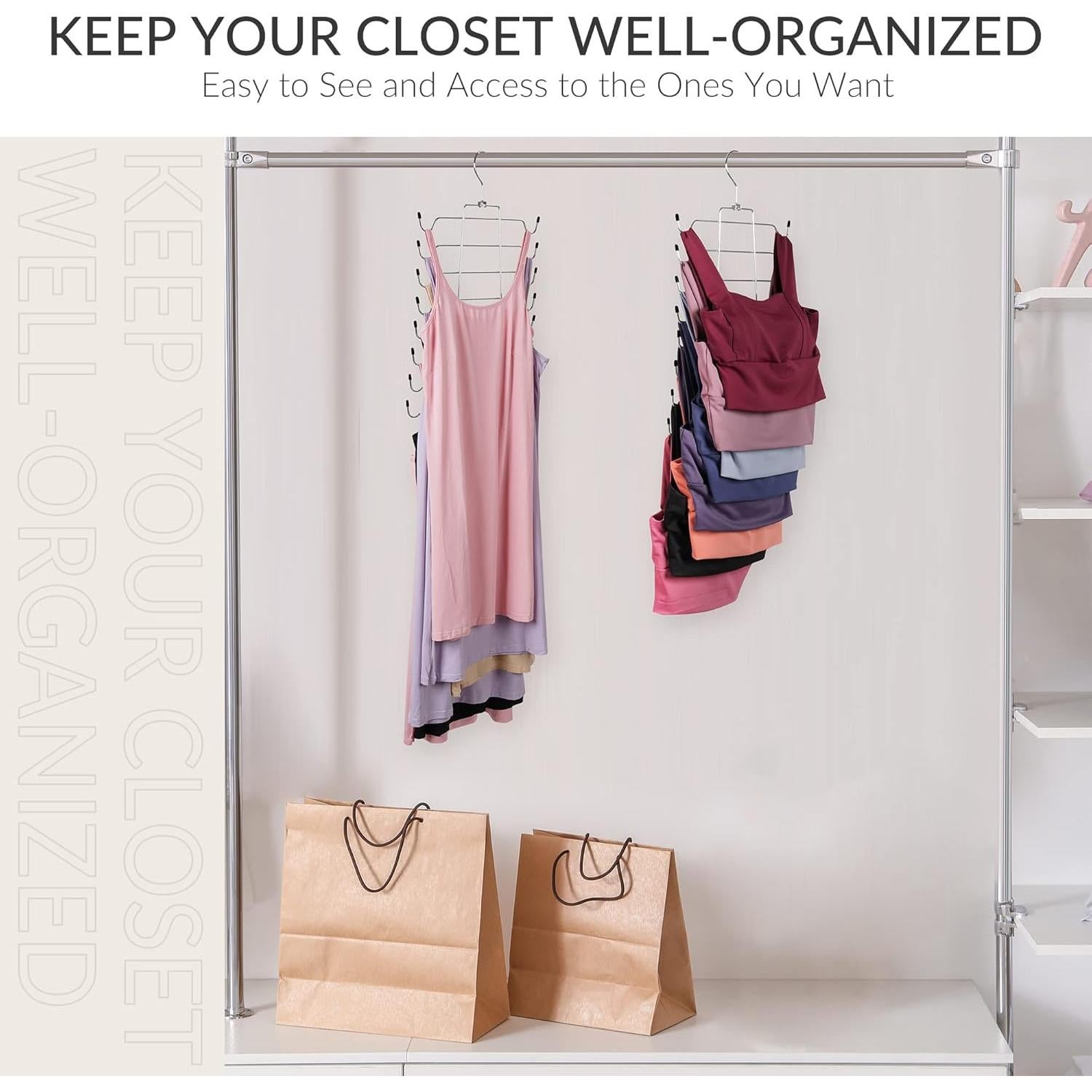 Perchero Multifuncional ZEDODIER 2 Pack Plata Ahorra Espacio