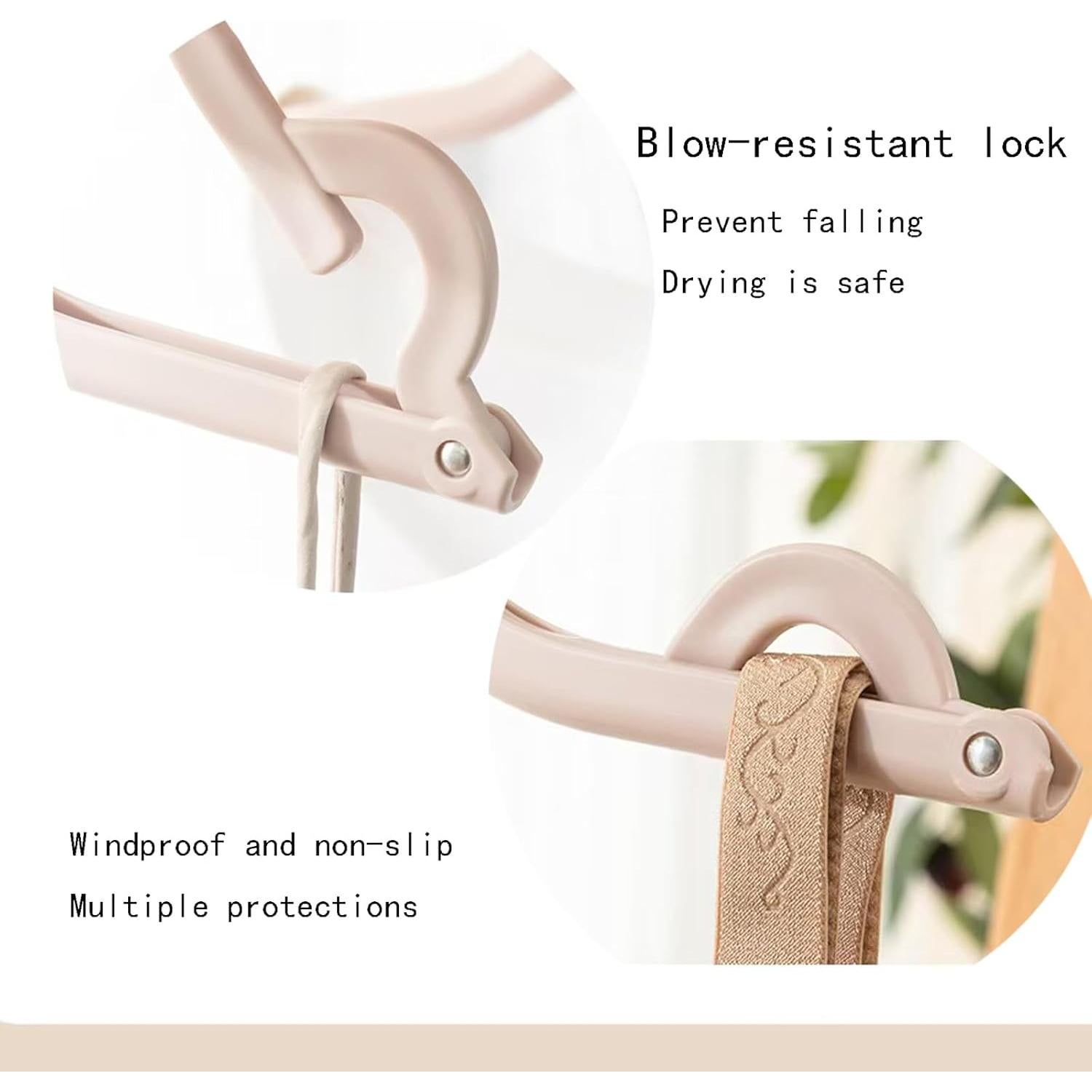 8Pcs Hangers with Clips and 8Pcs Hanger Hooks,Folding Space Saving Hanger Hooks for Clothes Pants Shirts Socks- Storage Bag for Travel