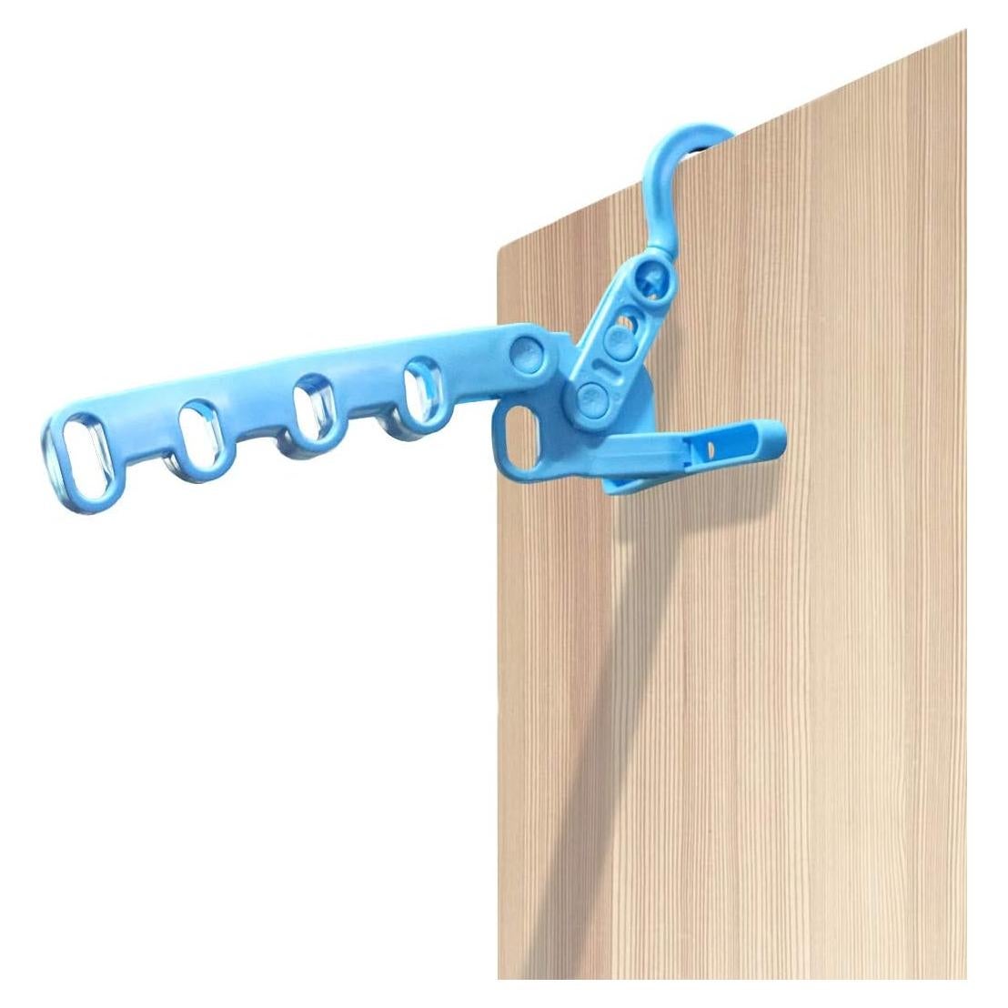 Perchas Multifuncionales Ezcoco de Plástico 30x18cm Azul