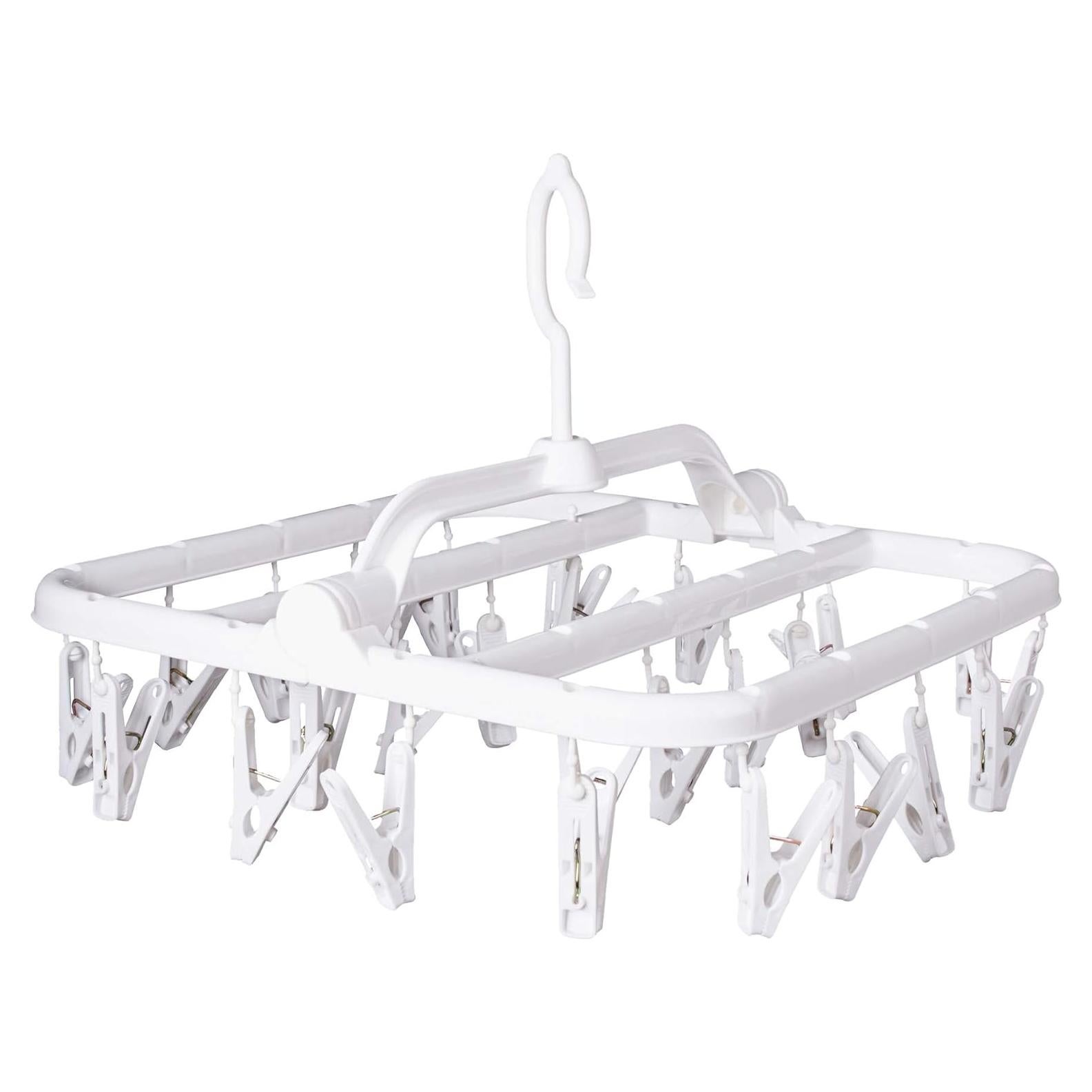 Percha Plegable Annaklin con 26 Clips para Secar Ropa Interior