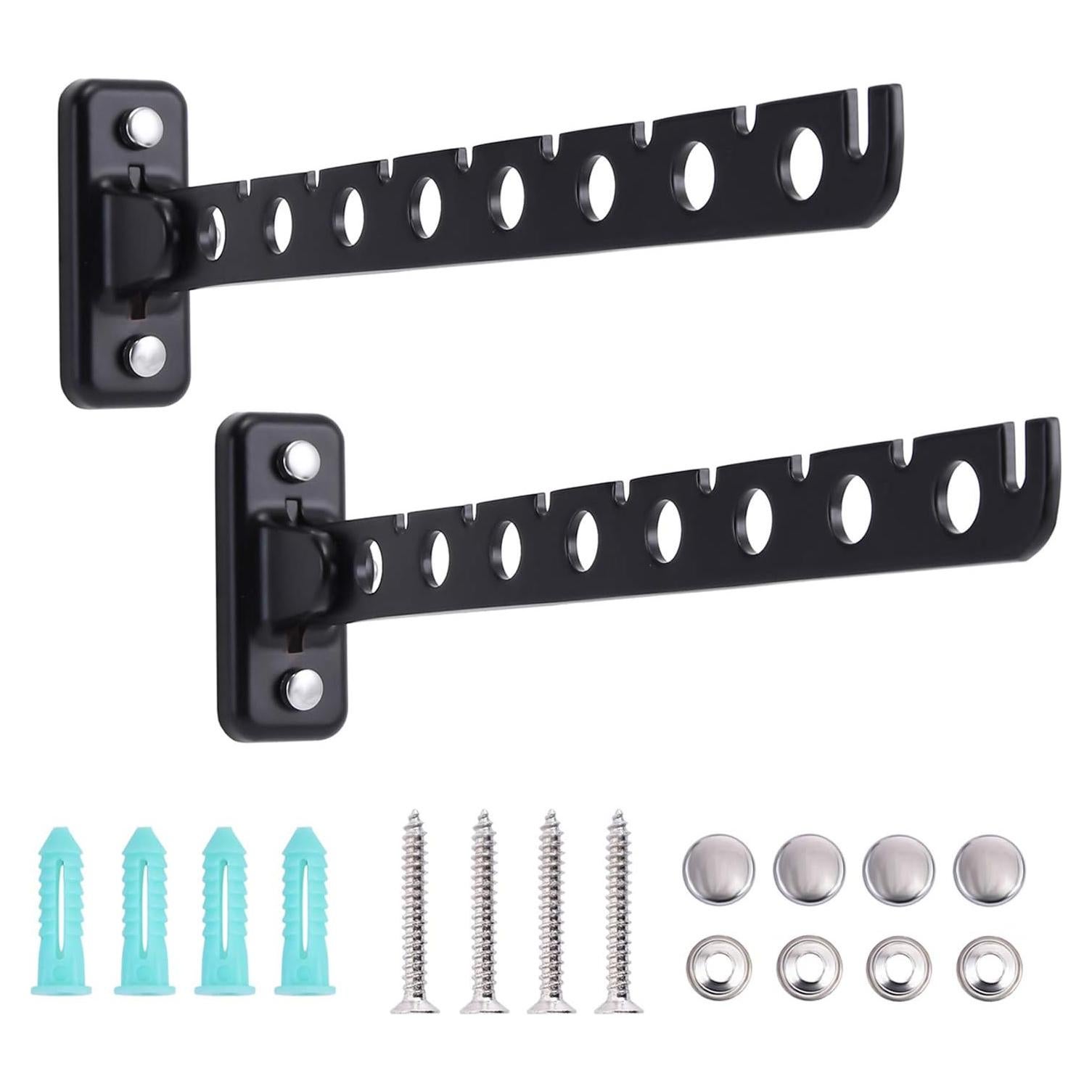 Perchero Plegable de Acero Inoxidable COTTAGE LIFE Negro 32.3x8.1 cm