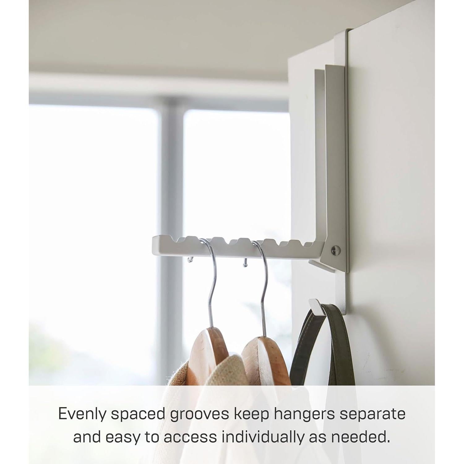 Organizador de Perchas Colgante Yamazaki - 2 Ganchos - Acero