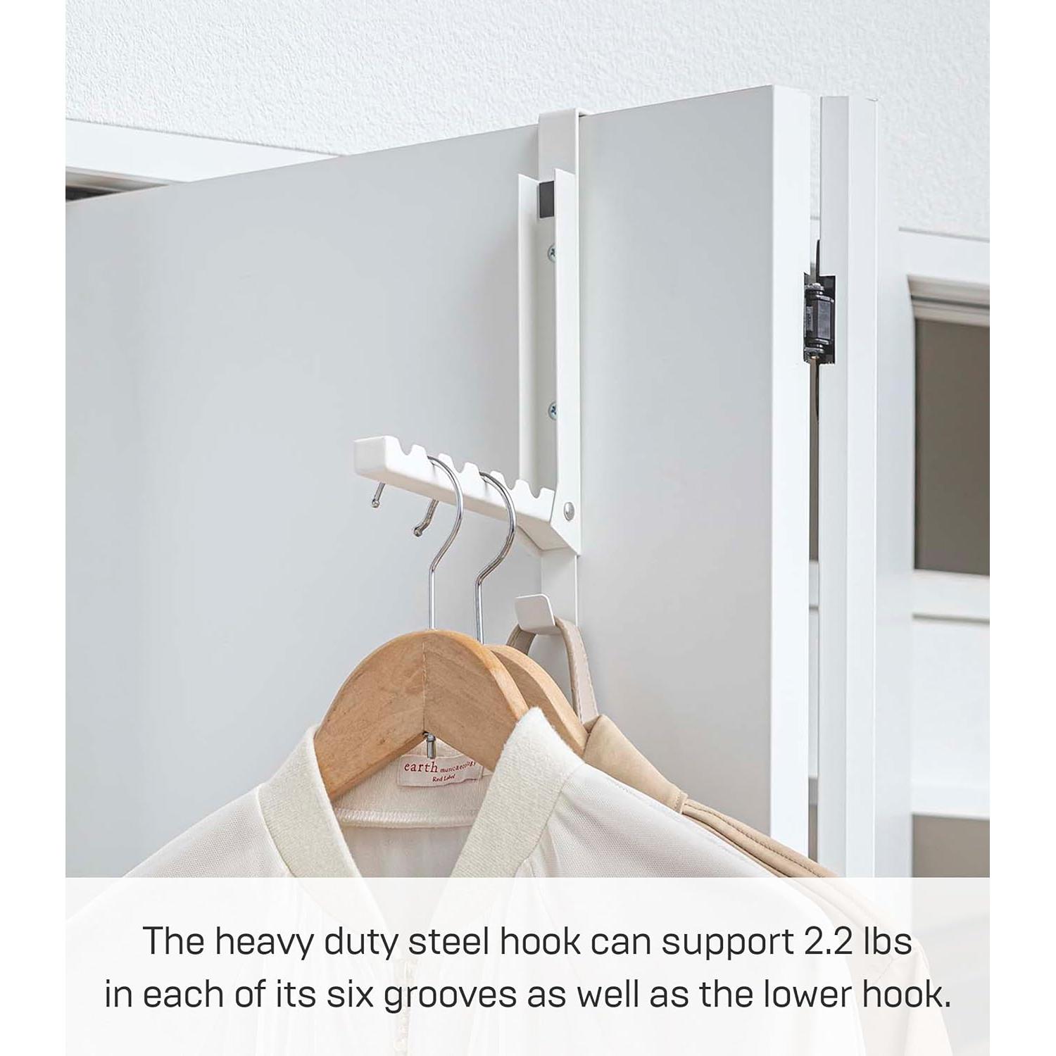 Organizador de Perchas Colgante Yamazaki - 2 Ganchos - Acero