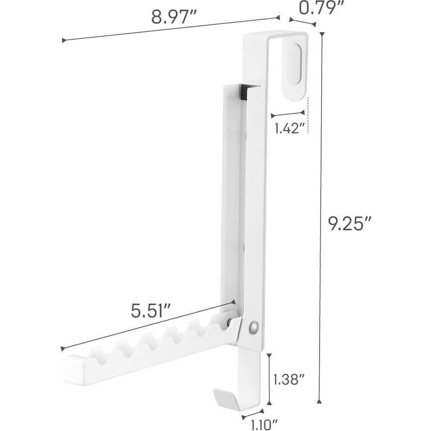 Organizador de Perchas Colgante Yamazaki - 2 Ganchos - Acero