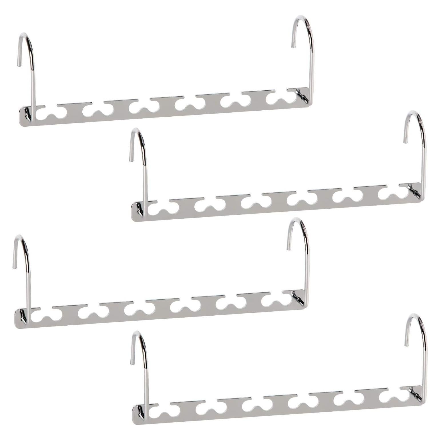 Perchas Ahorra Espacio GEFTOL de Metal - 4 Piezas