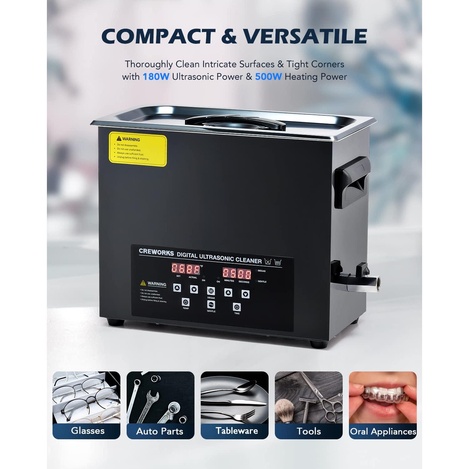Máquina de Limpieza Ultrasónica 6L Creworks Digital 180W