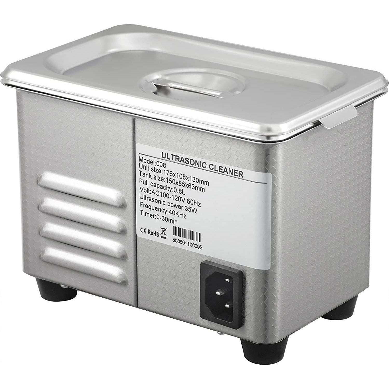 Limpiador Ultrasónico CXRCY 0.8L para Joyería y Gafas