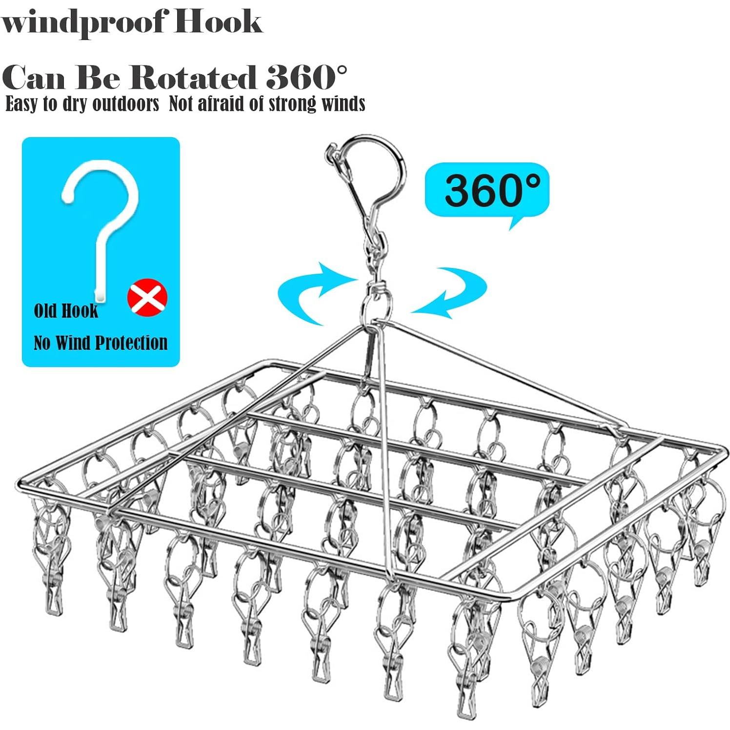Secador de Calcetines Plegable Wnqou 2PCS Acero Inoxidable