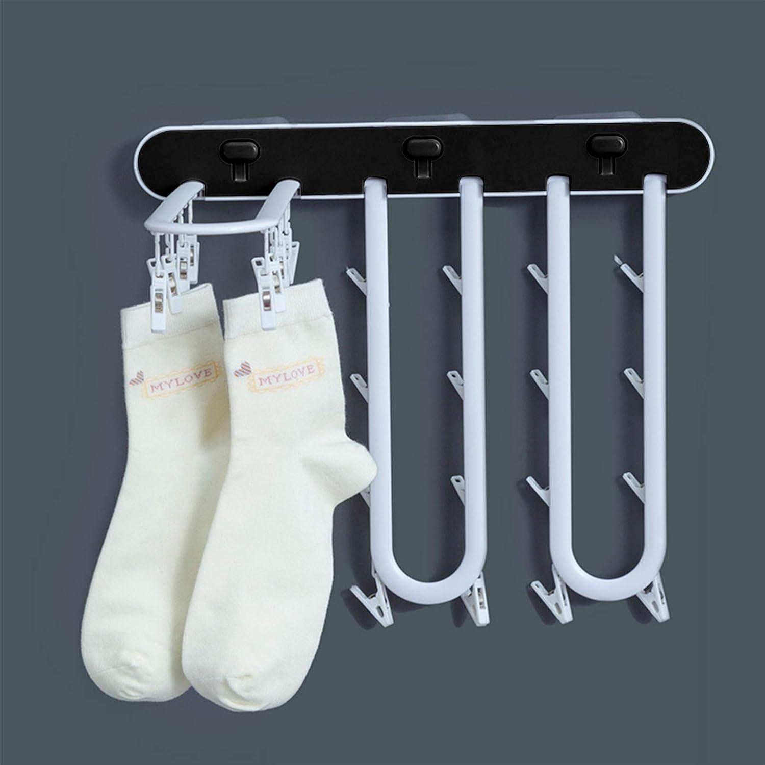 Perchero Multifuncional Cabilock Negro 36.4x30 cm para Ropa