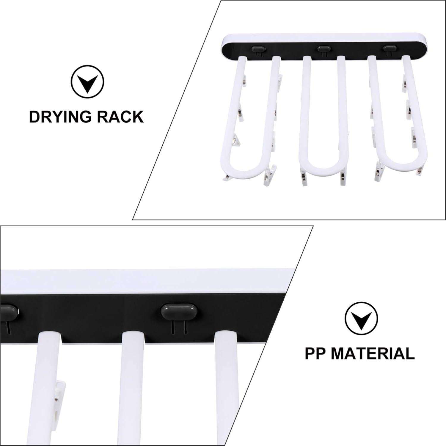 Perchero Multifuncional Cabilock Negro 36.4x30 cm para Ropa