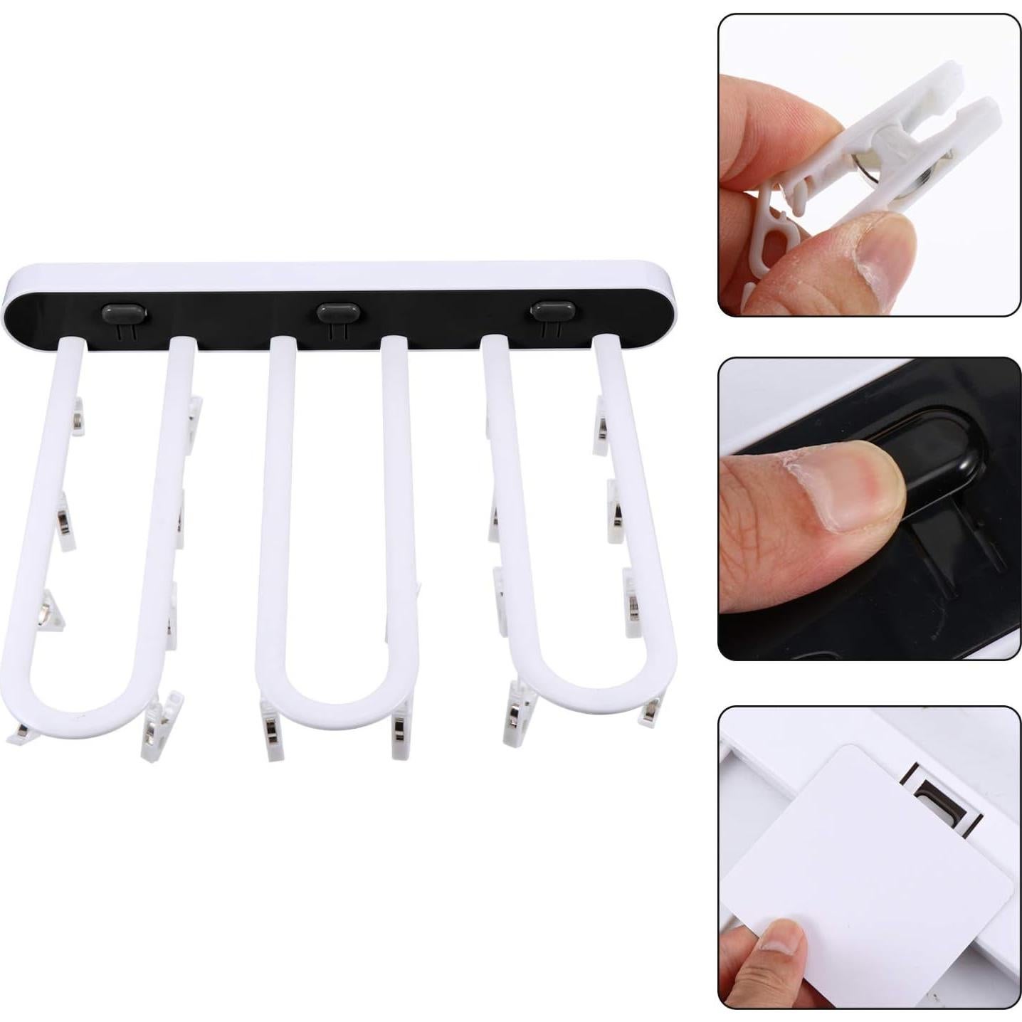 Perchero Multifuncional Cabilock Negro 36.4x30 cm para Ropa