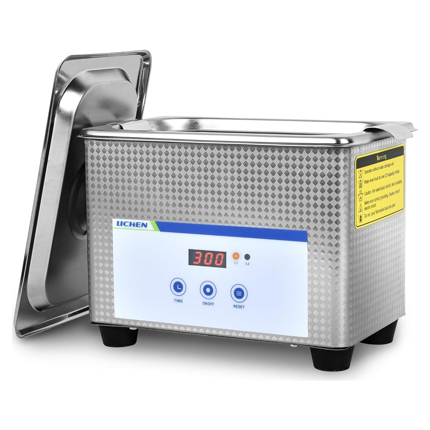 Limpiador Ultrasónico LICHEN 0.8L con Temporizador Digital