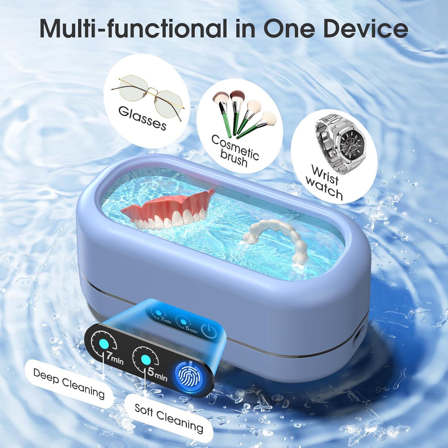 Limpiador Ultrasónico de Joyas AI M9B105 Pro 50KHz Acero Inoxidable