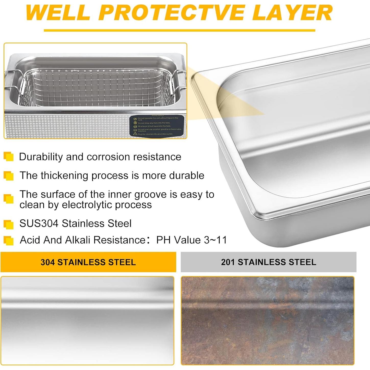 Limpiador Ultrasónico 3L EIWEI CD-E Doble Frecuencia Digital