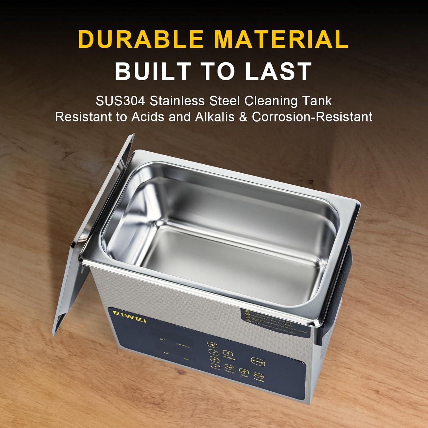 Limpiador Ultrasónico 3L EIWEI Táctil con Calentamiento