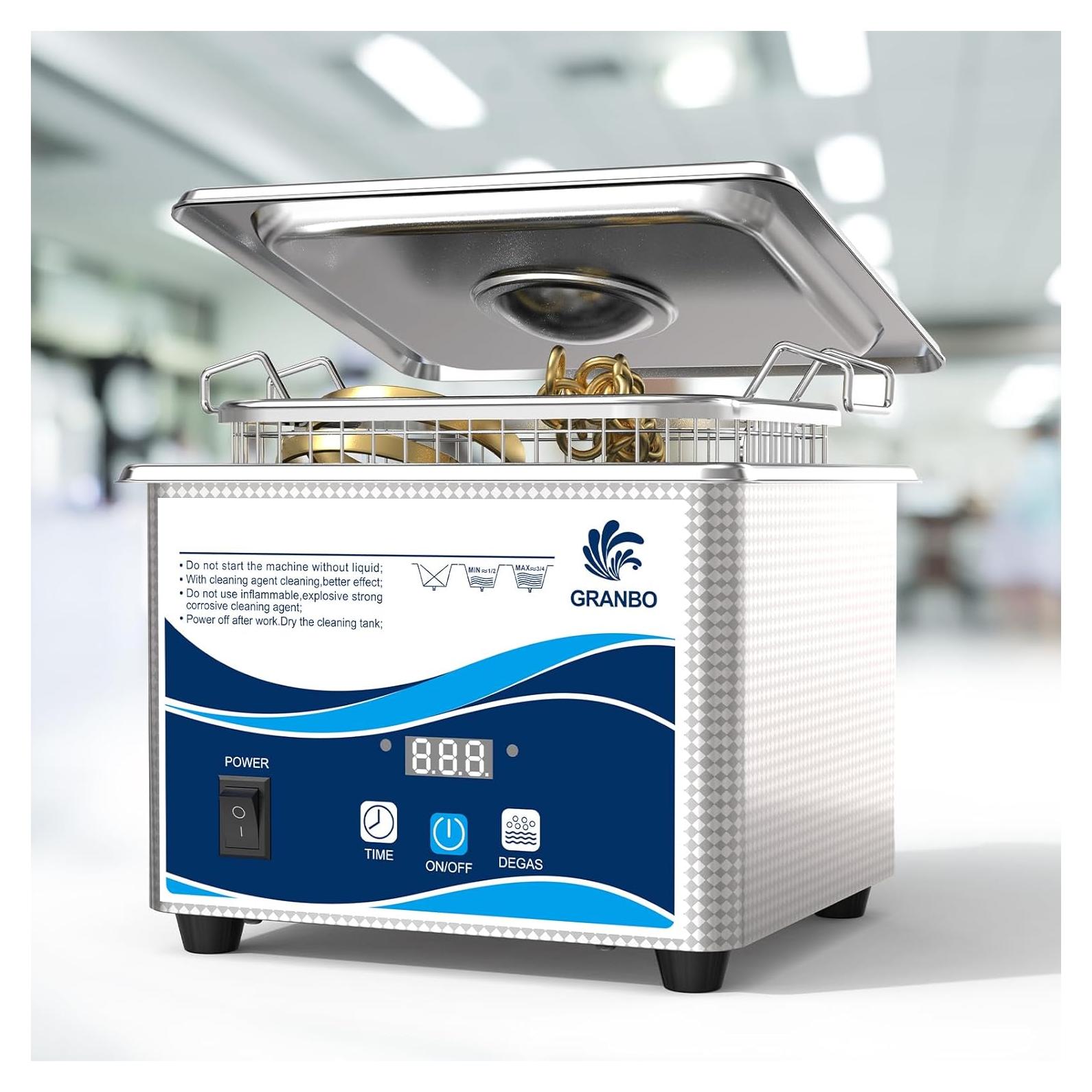 Limpiador Ultrasónico Digital GRANBO 1.3L para Joyería