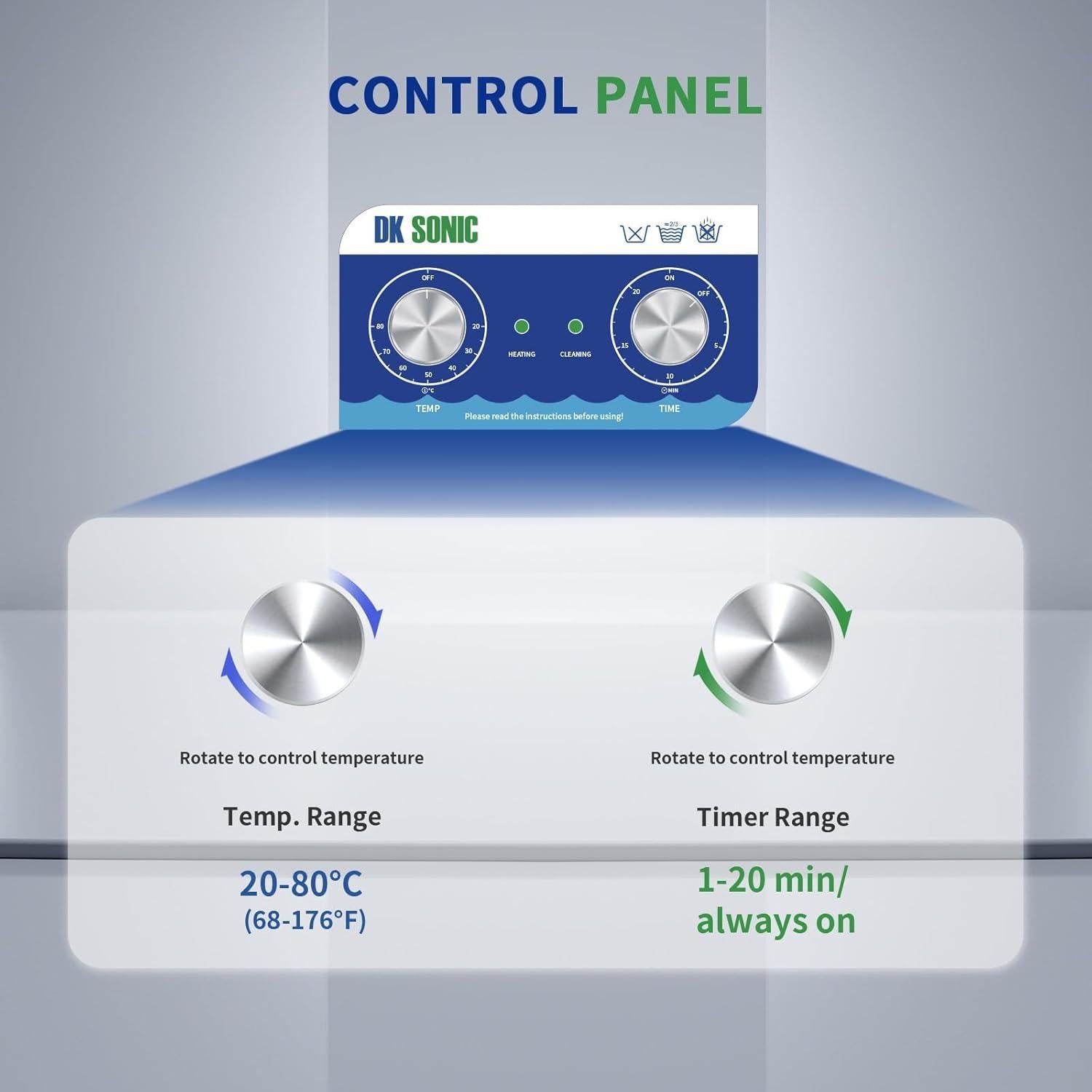 Limpiador Ultrasónico DK SONIC 3L Acero Inoxidable con Calentador