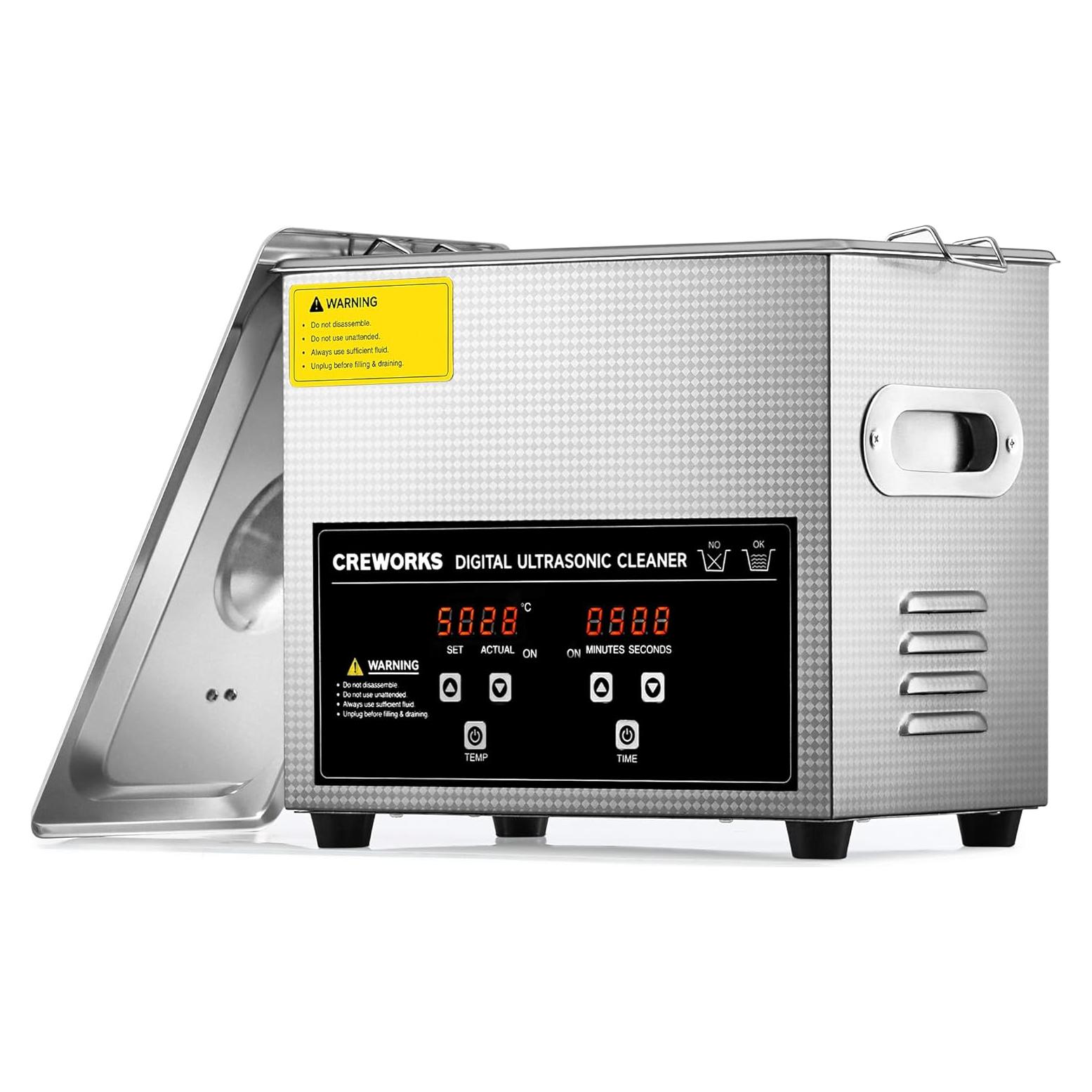 Limpiador Ultrasónico CREWORKS 3L Digital 120W Acero Inoxidable