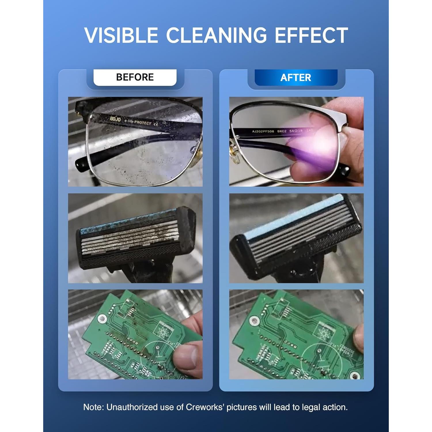 Limpiador Ultrasónico CREWORKS 3L Digital 120W Acero Inoxidable