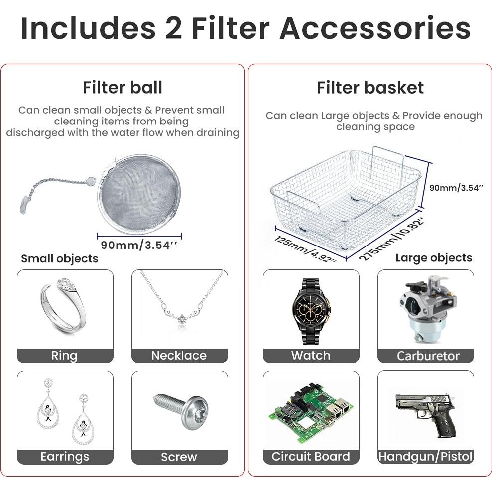 Limpiador Ultrasónico Anbull 4.5L 180W Acero Inoxidable