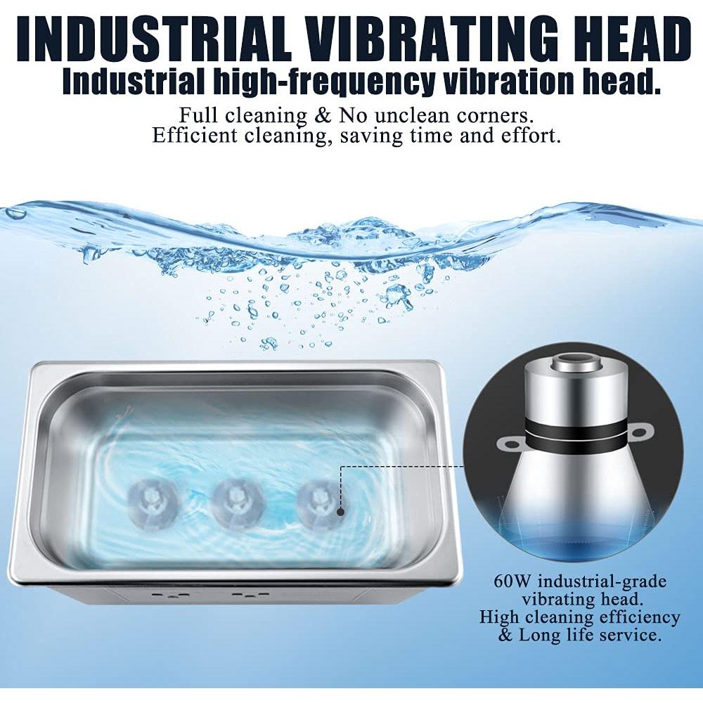 Limpiador Ultrasónico Anbull 4.5L 180W Acero Inoxidable