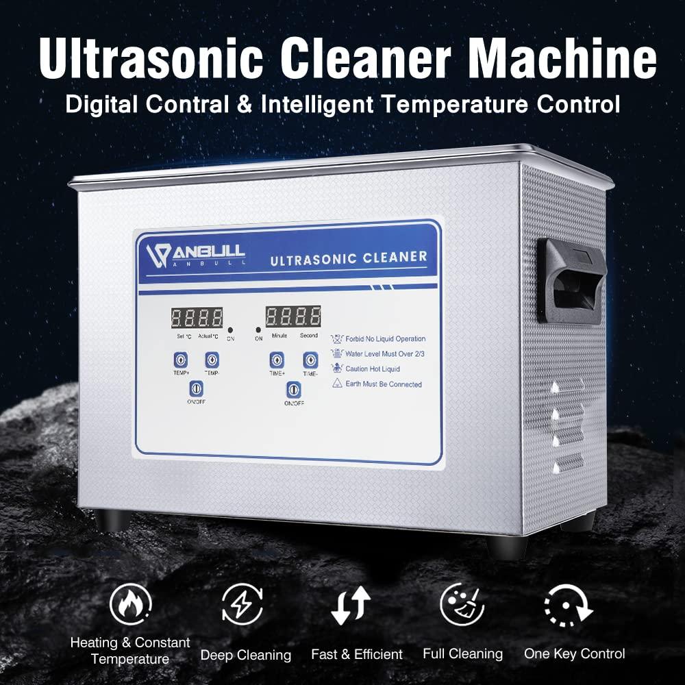 Limpiador Ultrasónico Anbull 4.5L 180W Acero Inoxidable