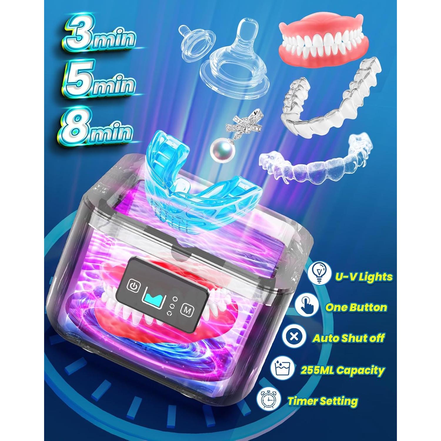 Limpiador Ultrasónico Profesional Pocleanish 45kHz 255ml