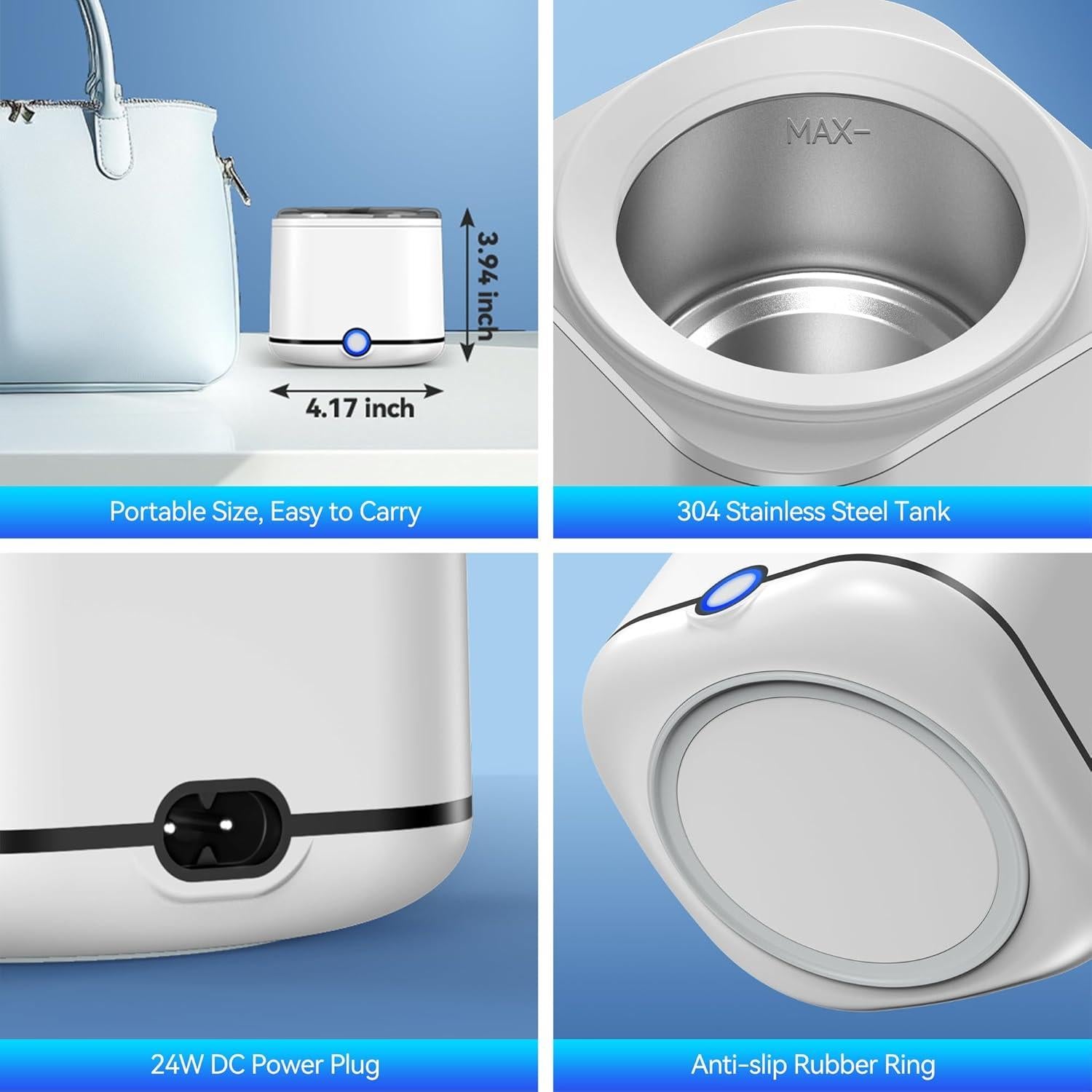 Limpiador Ultrasónico Miorcols 48kHz para Dentaduras 220ml