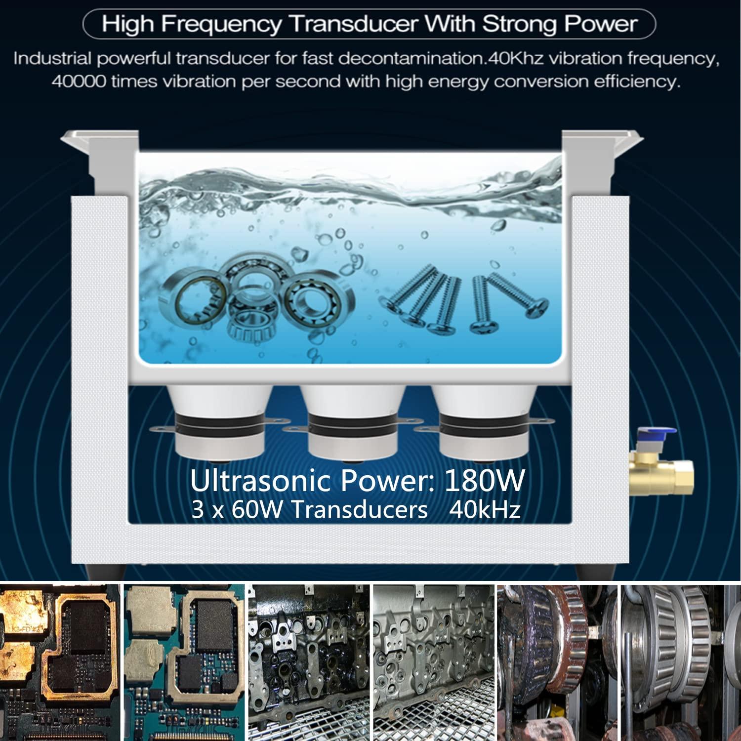 Limpiador Ultrasónico 6.5L Kaimashi con Temporizador y Calentador