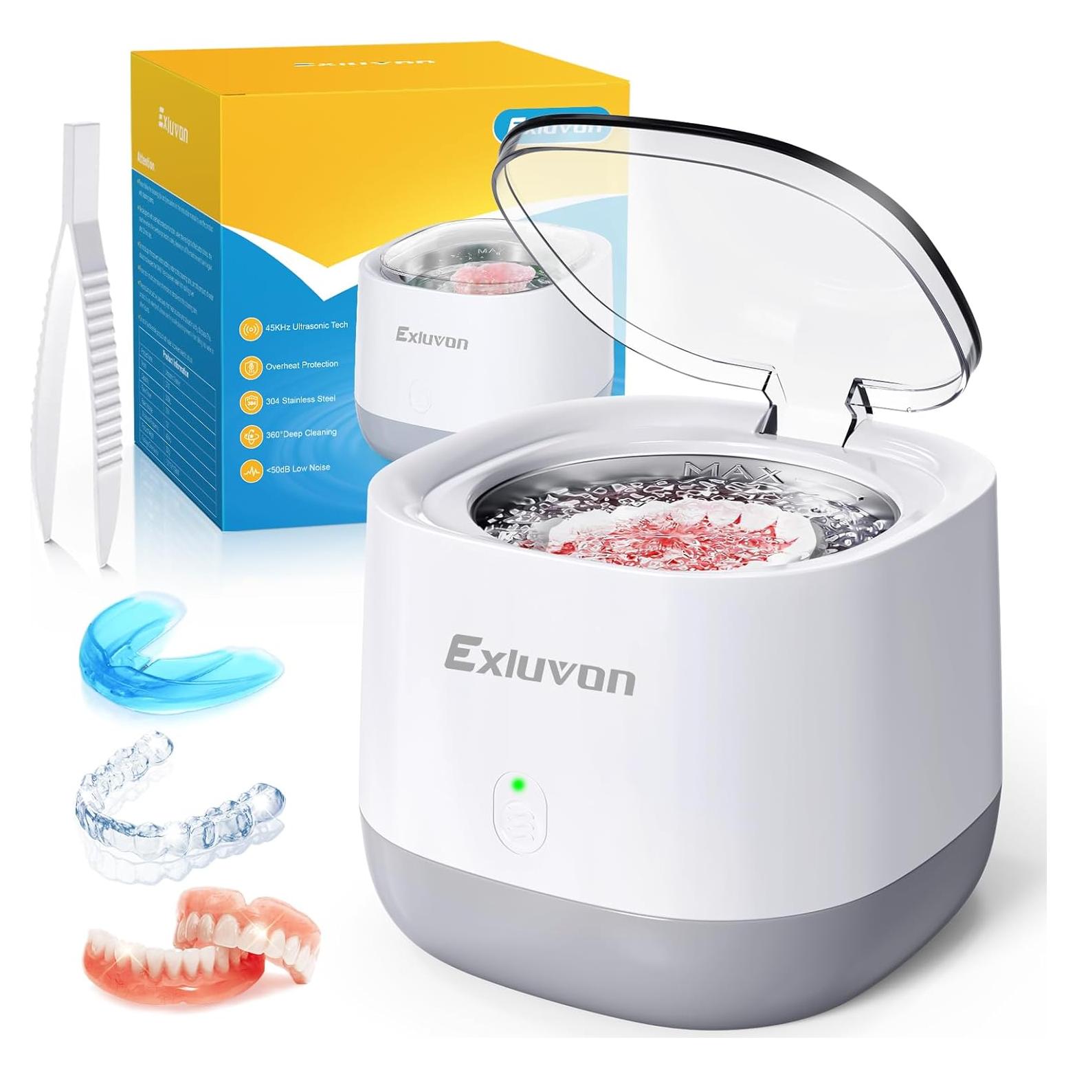 Limpiador Ultrasónico de Retenedores Exluvon 250ml Portátil