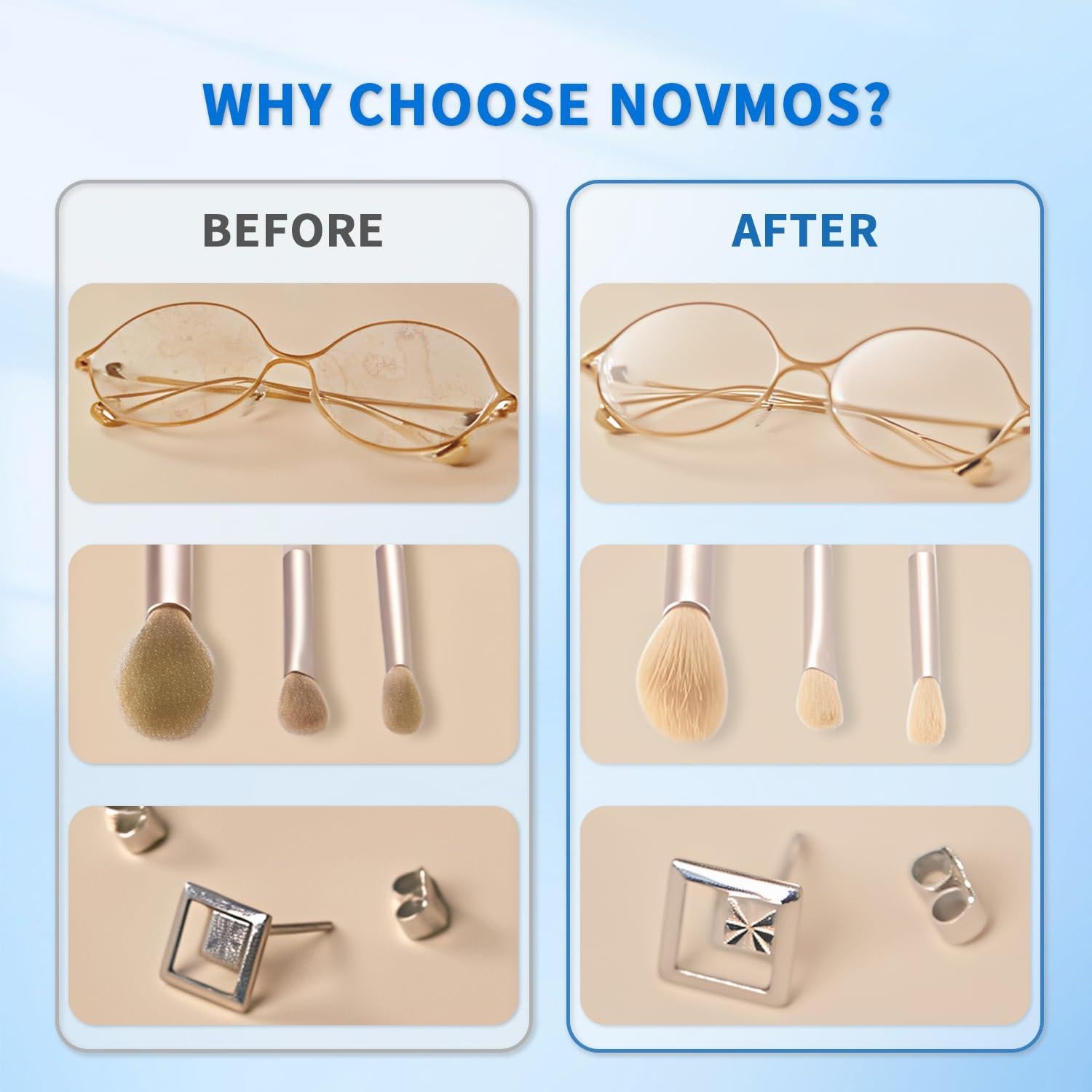 Limpiador Ultrasónico 900ml NOVMOS con Temporizador Digital