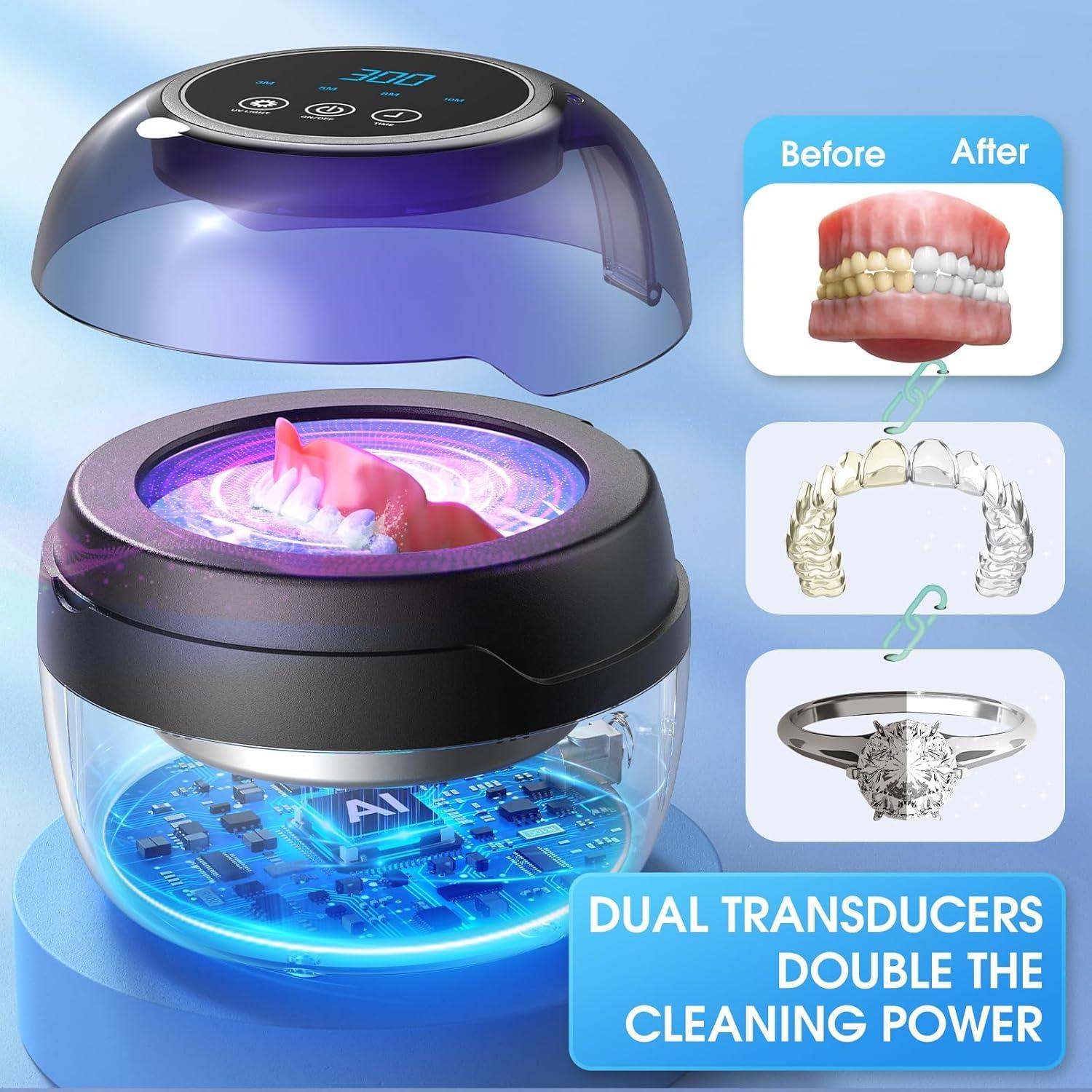 Limpiador Ultrasónico Seepark 250ml - 50kHz, 4 Modos