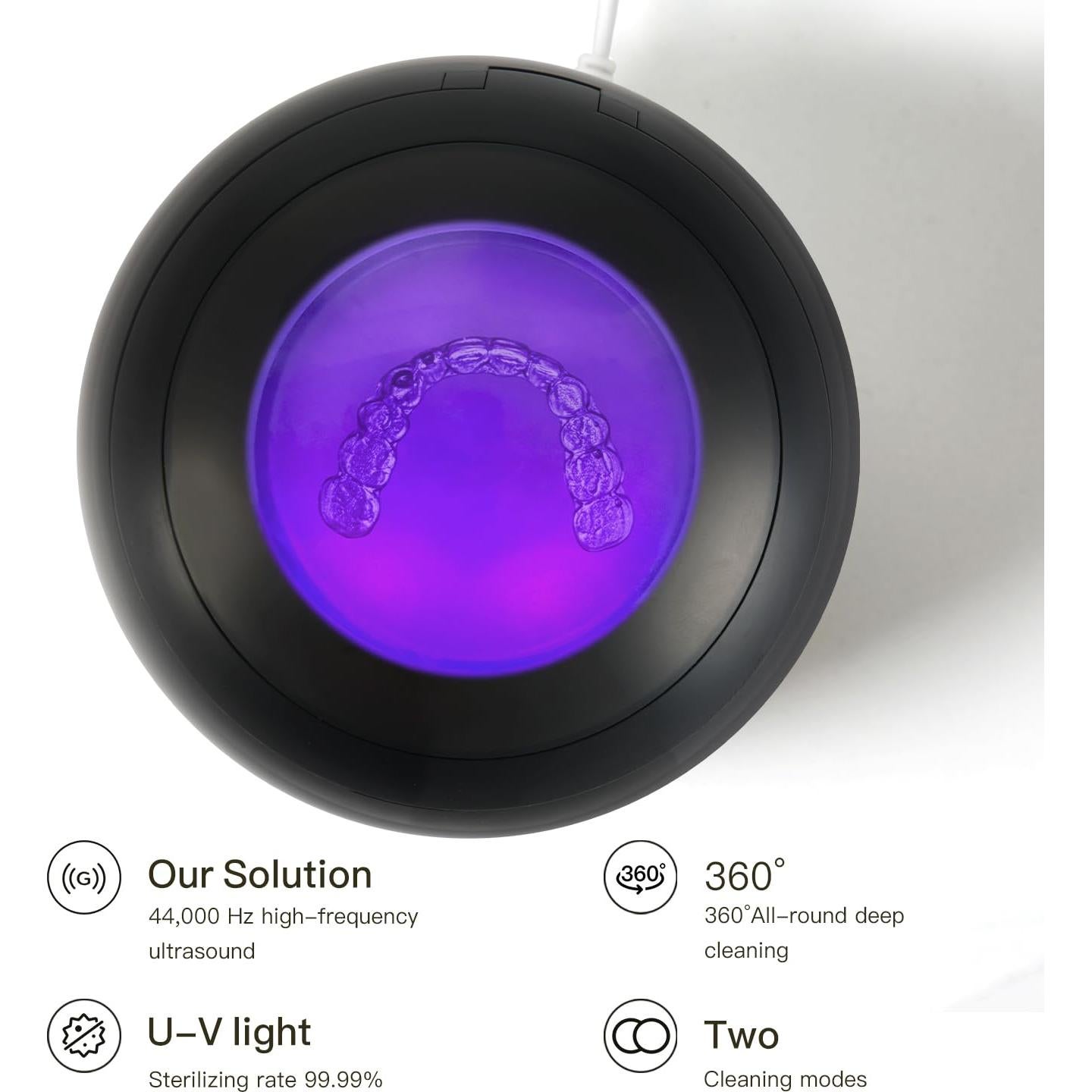 Limpiadora Ultrasónica AMDISI para Dentaduras y Joyería 11x11 cm