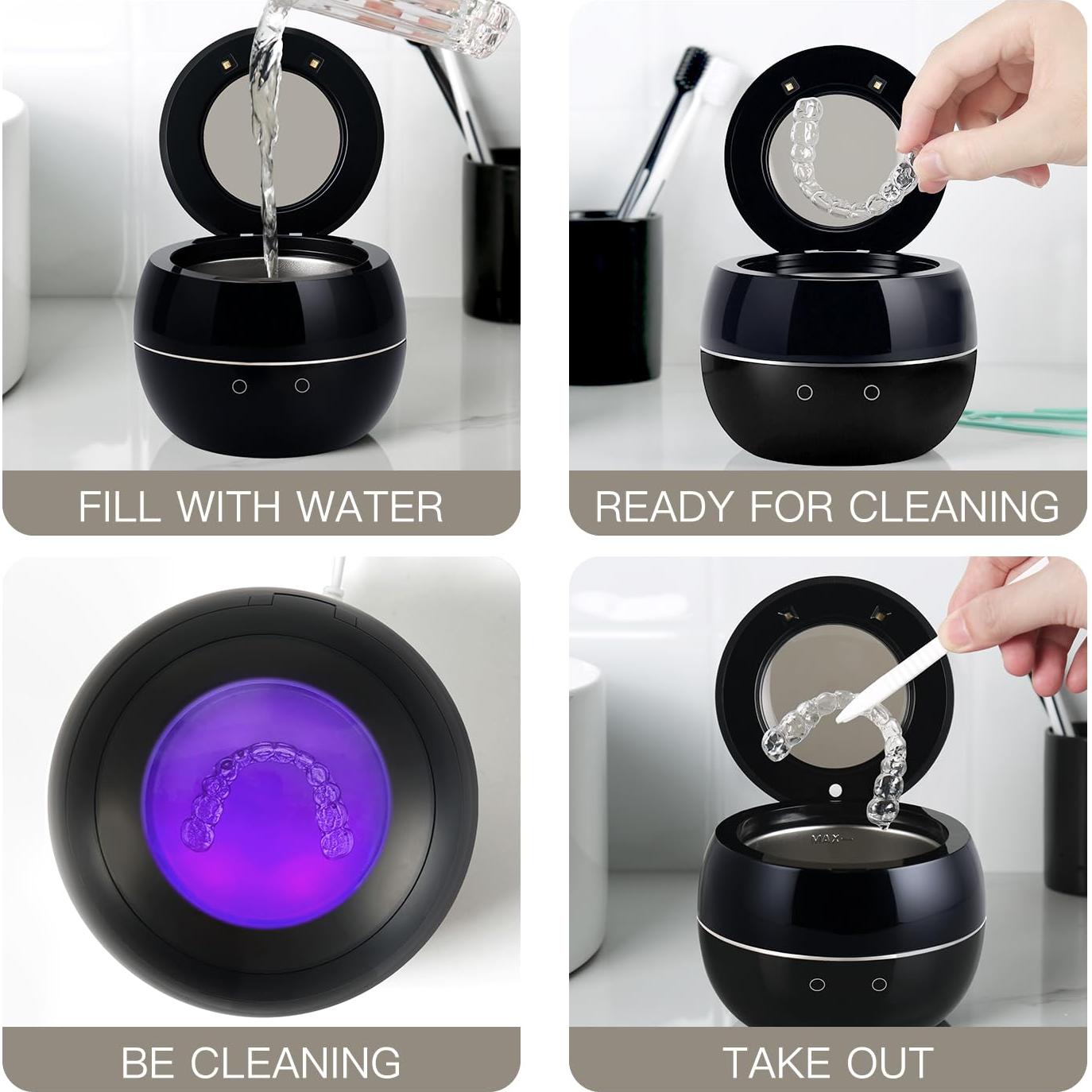 Limpiadora Ultrasónica AMDISI para Dentaduras y Joyería 11x11 cm