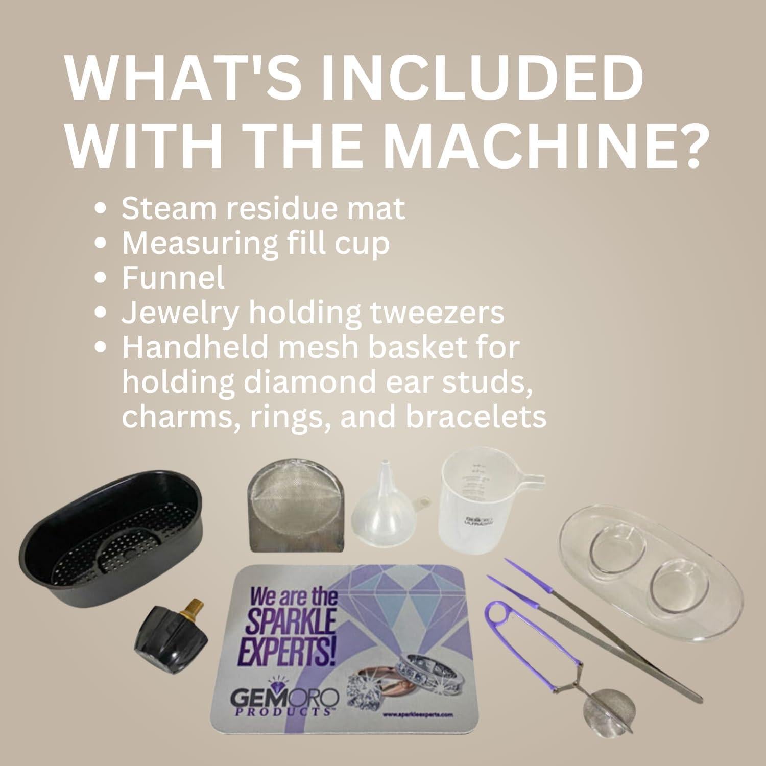 Limpiador Ultrasónico y de Vapor GemOro UltraSpa 2.97 kg