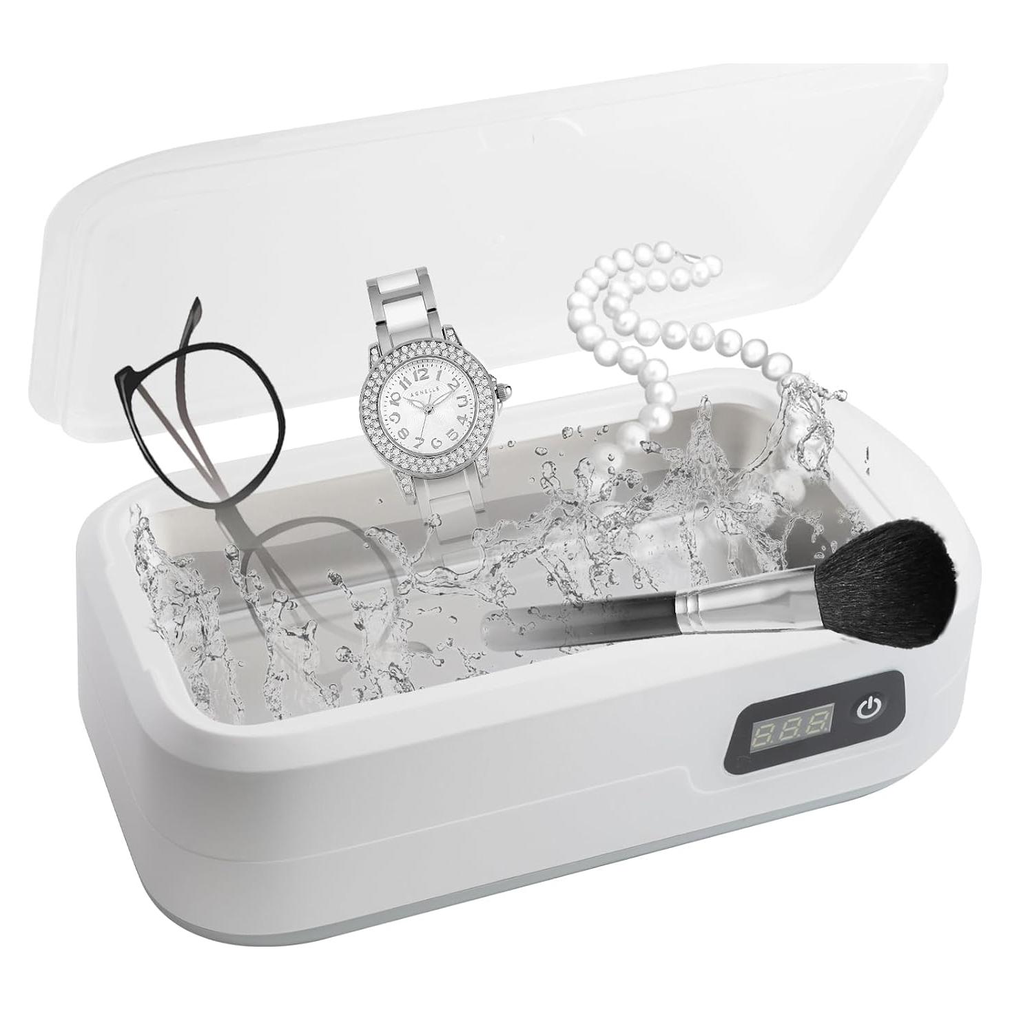 Limpiador Ultrasónico de Joyas SIWMER 640ml 48W 48KHz Blanco