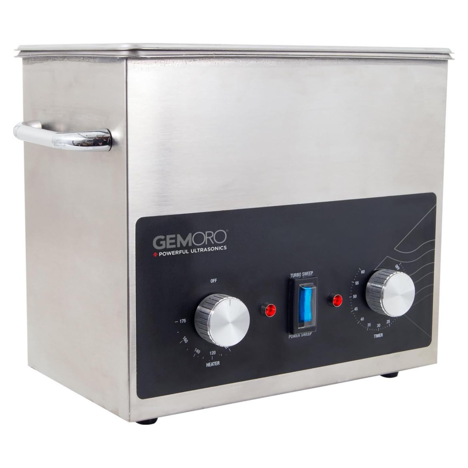 Limpiador de Joyas Ultrasonico GemOro 3QT Acero Inoxidable