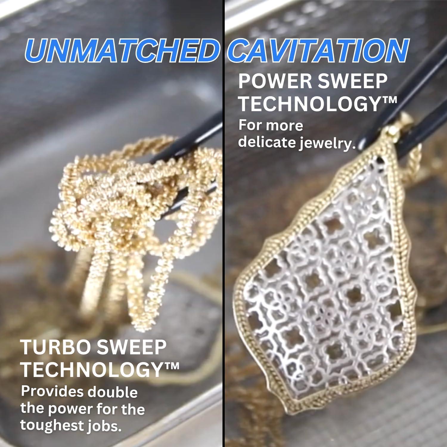 Limpiador de Joyas Ultrasonico GemOro 3QT Acero Inoxidable