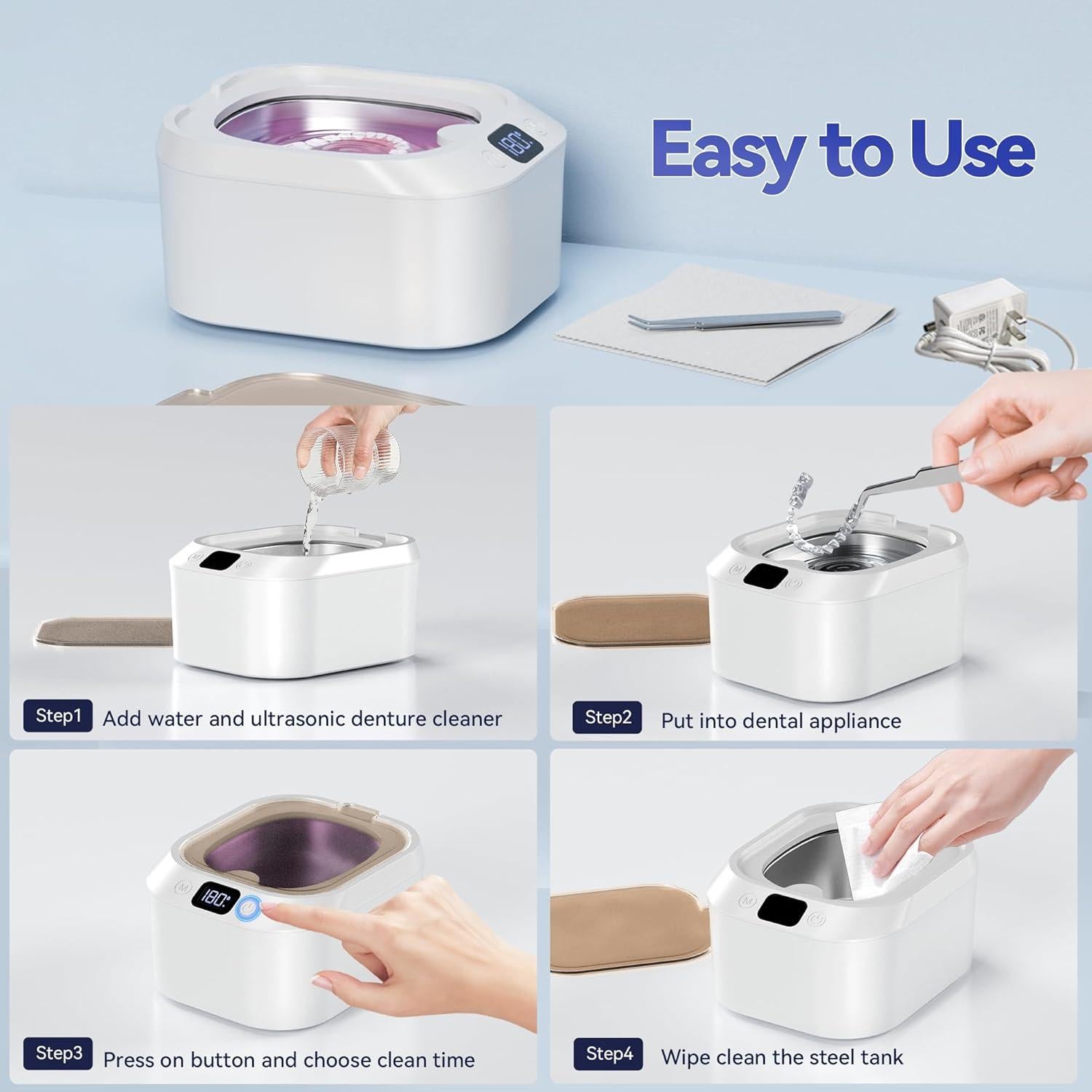 Limpiadora Ultrasónica KUNPHY 218ml Profesional Táctil