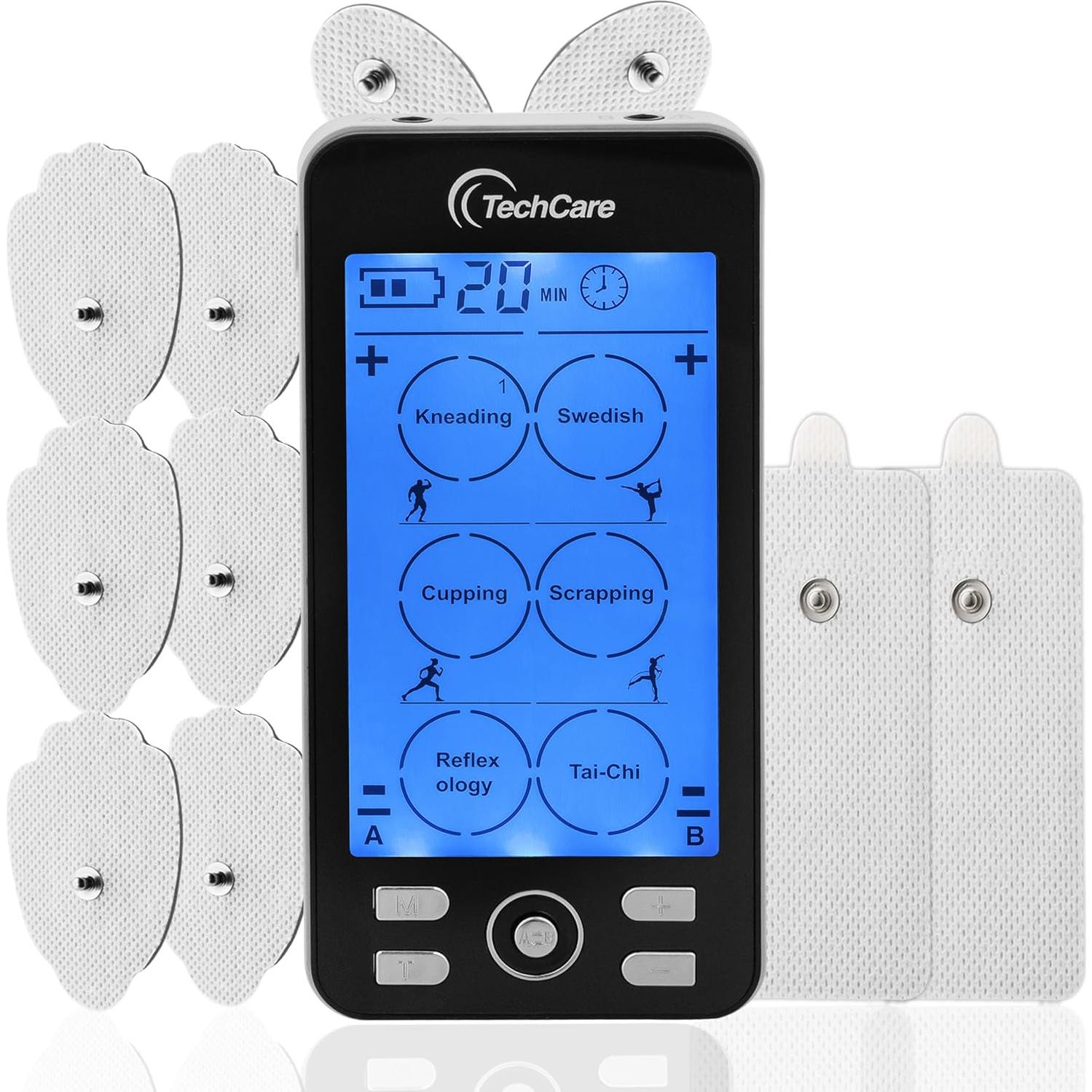 Masajeador Estimulador Muscular TechCare Plus 24 Negro