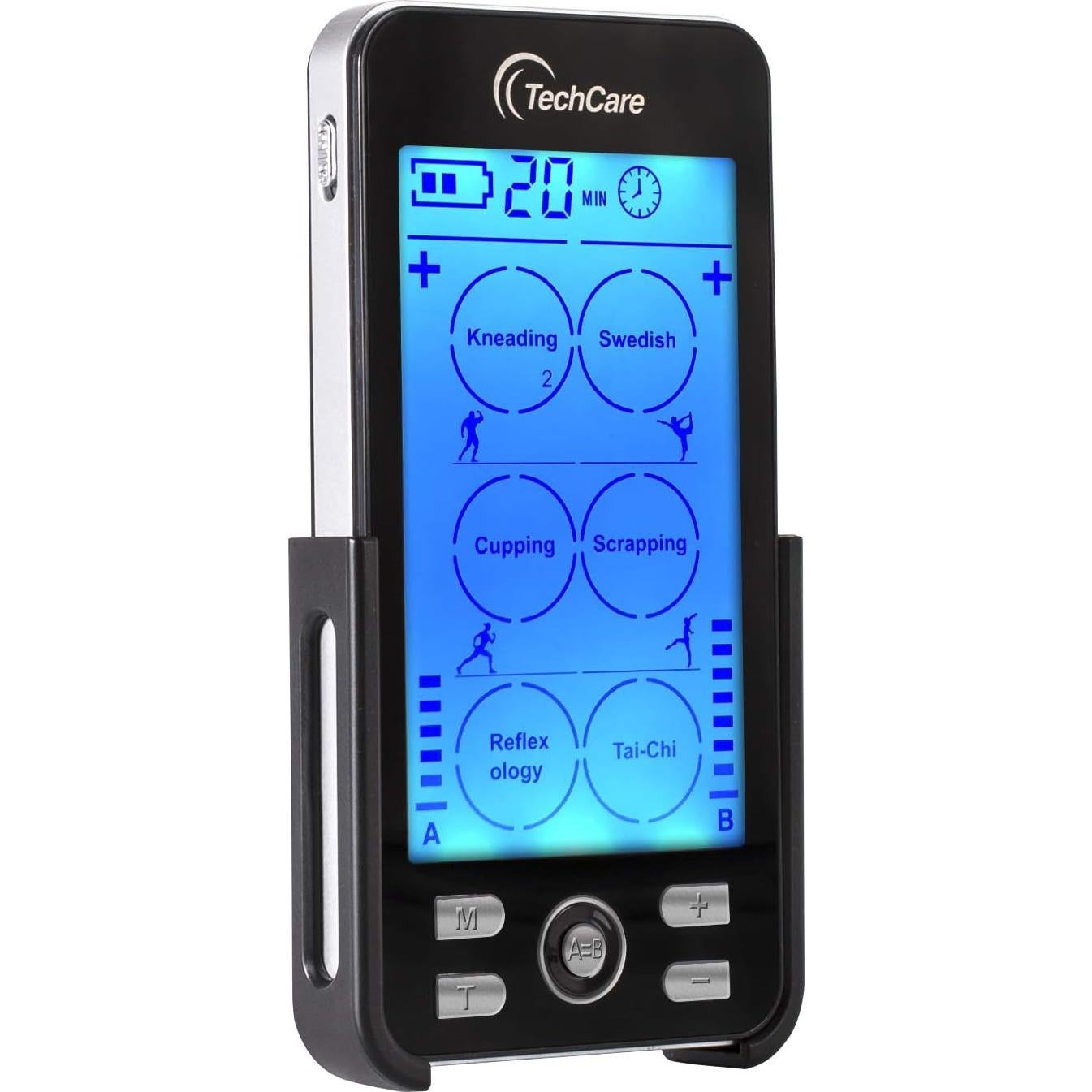 Masajeador Estimulador Muscular TechCare Plus 24 Negro