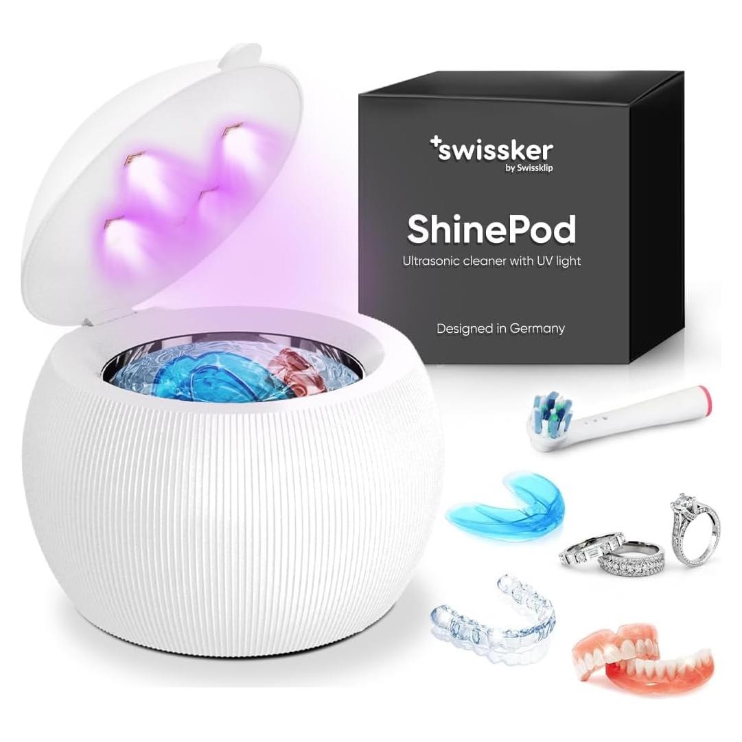 Limpiador Ultrasónico Dental Swissklip ShinePod - 5 Minutos