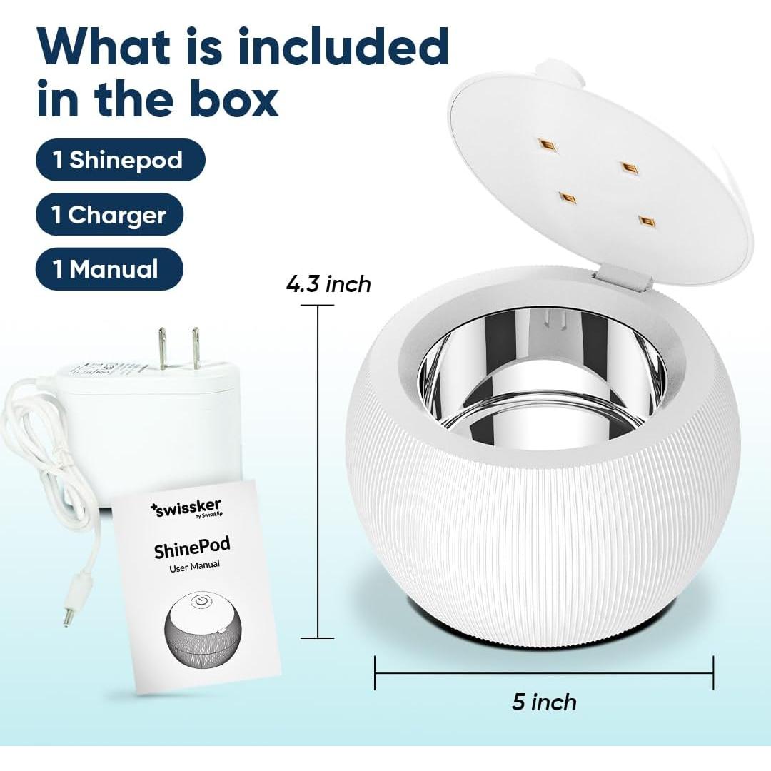 Limpiador Ultrasónico Dental Swissklip ShinePod - 5 Minutos