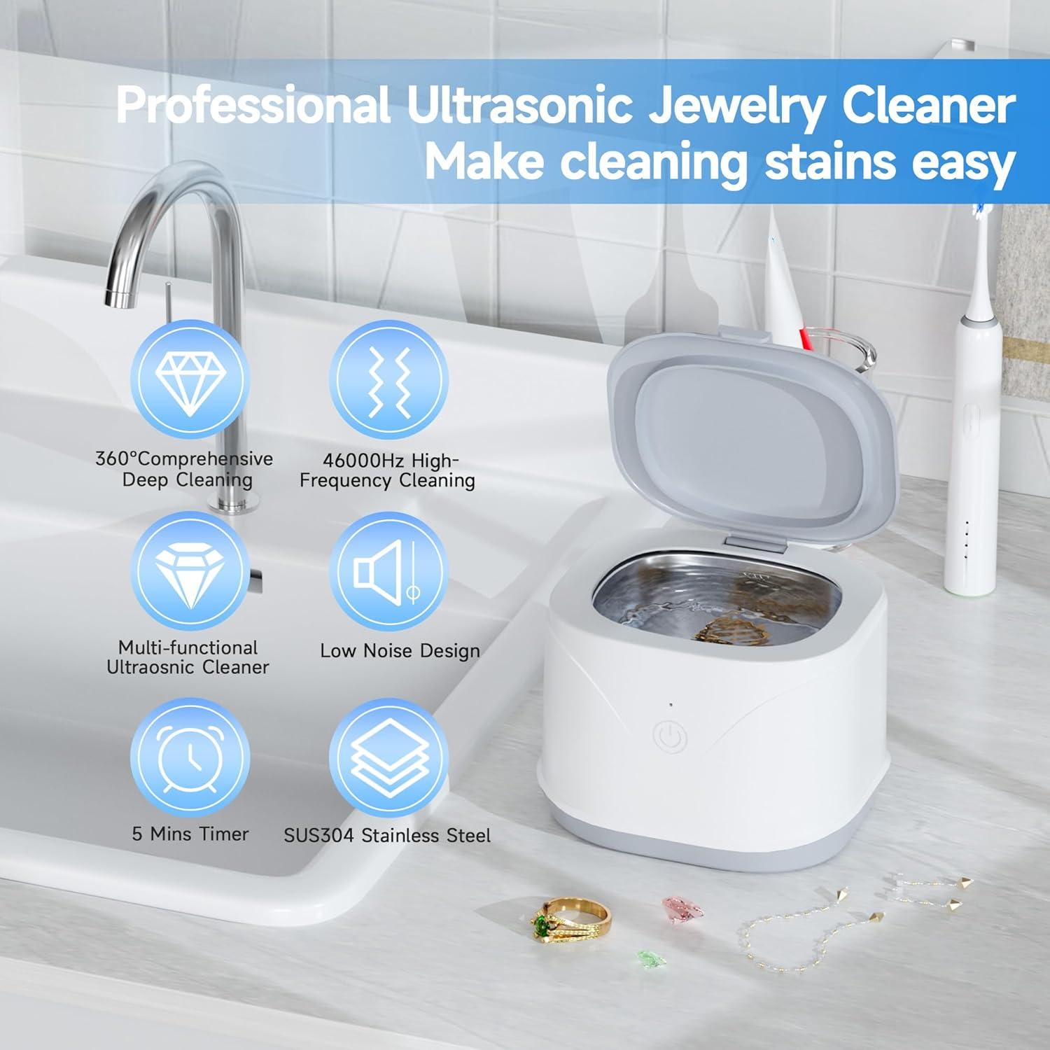 Limpiador Ultrasónico de Joyas KUNPHY 220ml - Blanco