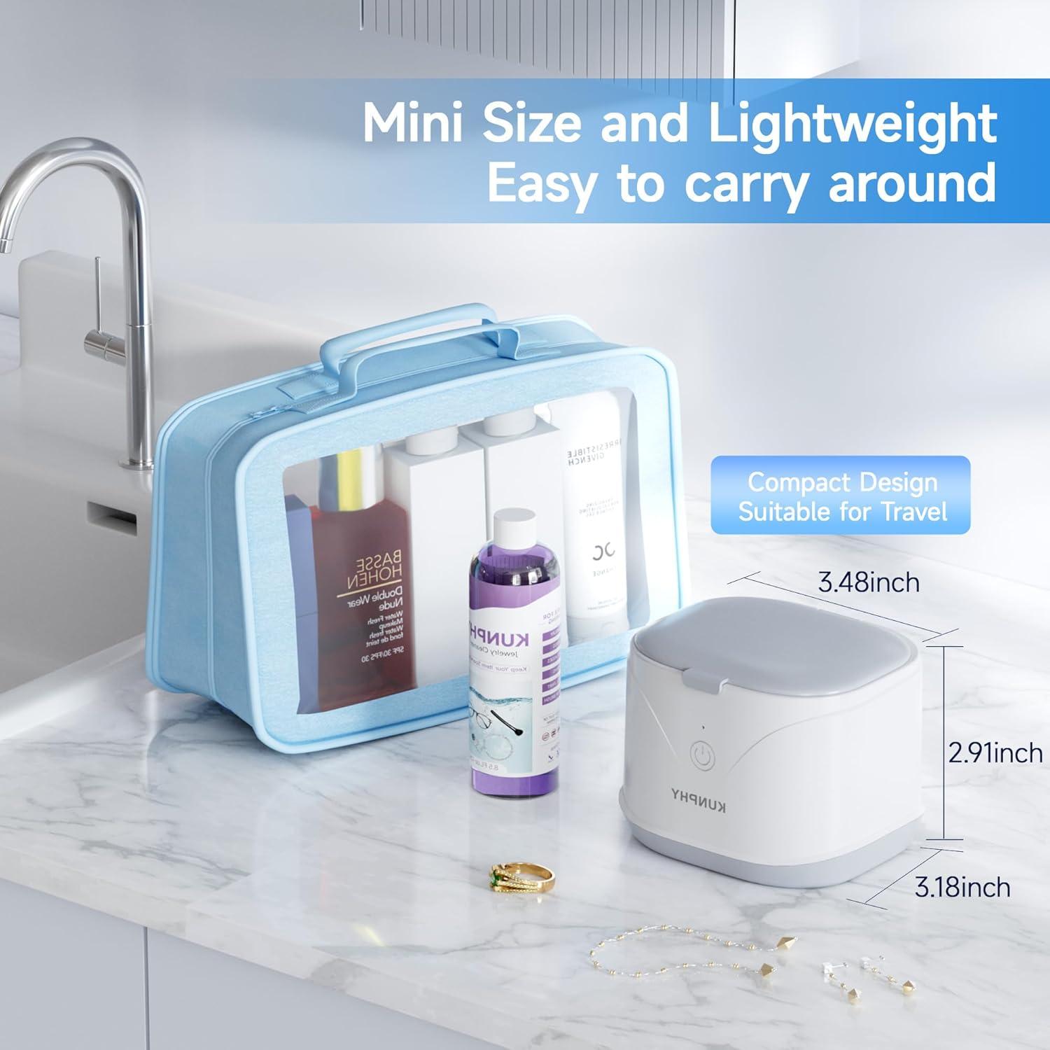 Limpiador Ultrasónico de Joyas KUNPHY 220ml - Blanco