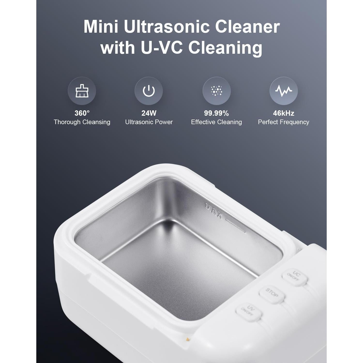 Limpiadora Ultrasónica CREWORKS 200ml 46kHz para Joyería