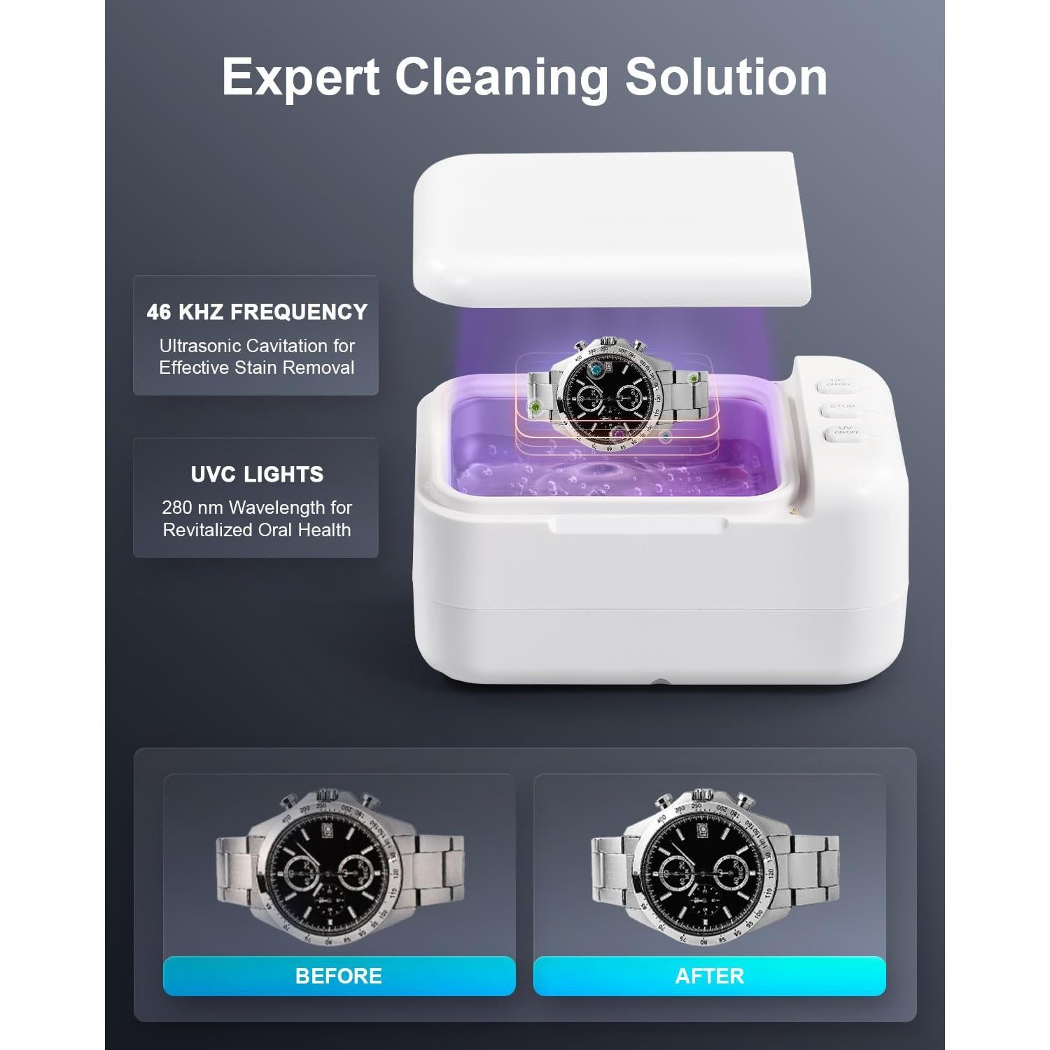 Limpiadora Ultrasónica CREWORKS 200ml 46kHz para Joyería