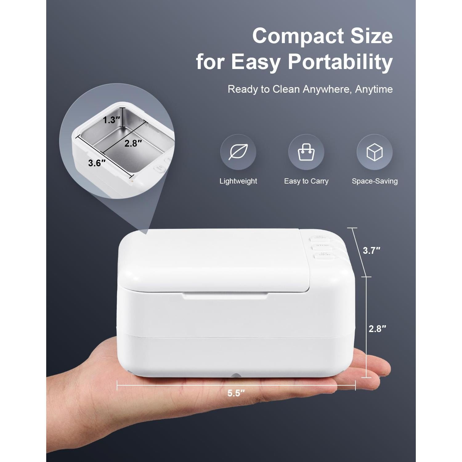 Limpiadora Ultrasónica CREWORKS 200ml 46kHz para Joyería