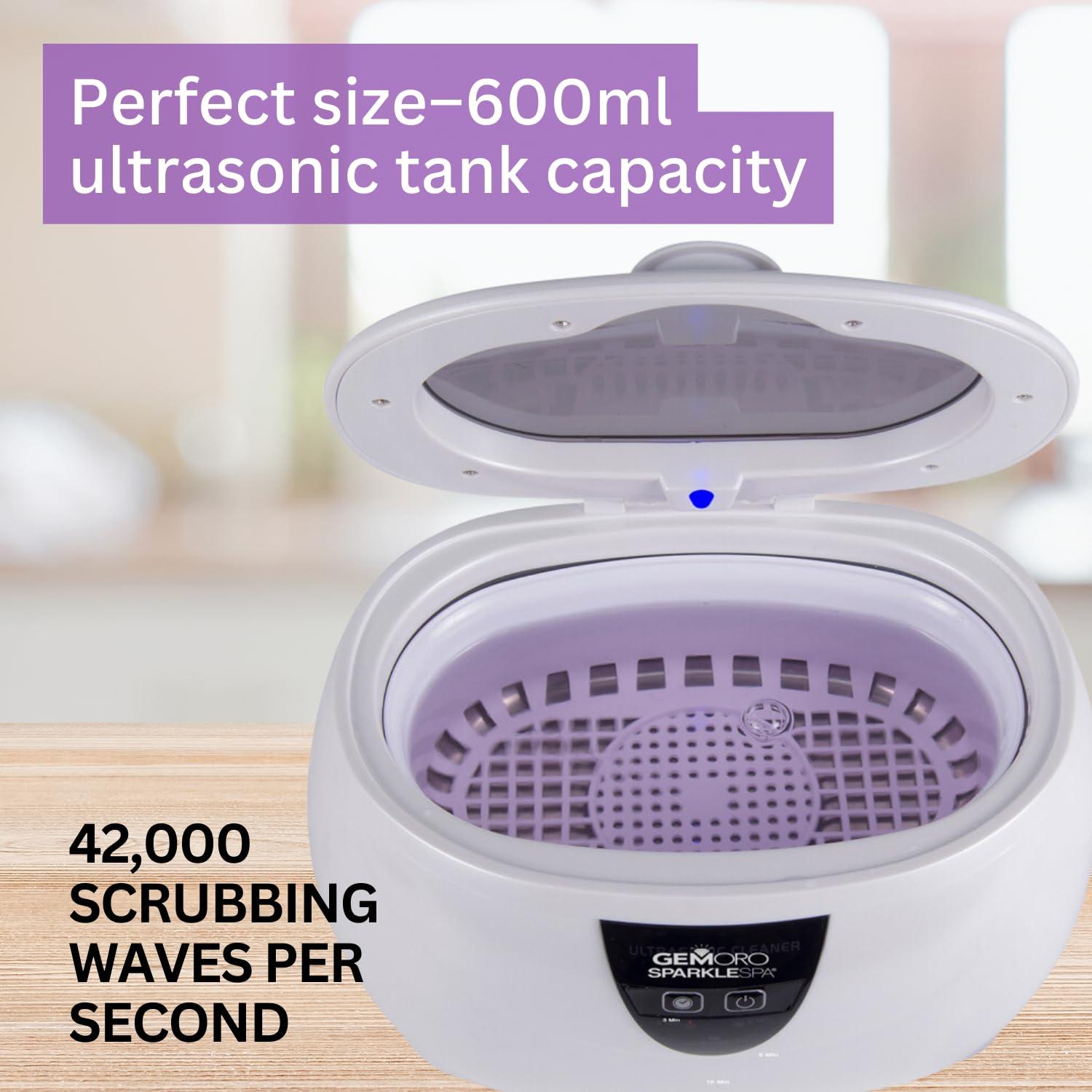 Limpiador Ultrasónico de Joyas GemOro Sparkle Spa 600ml