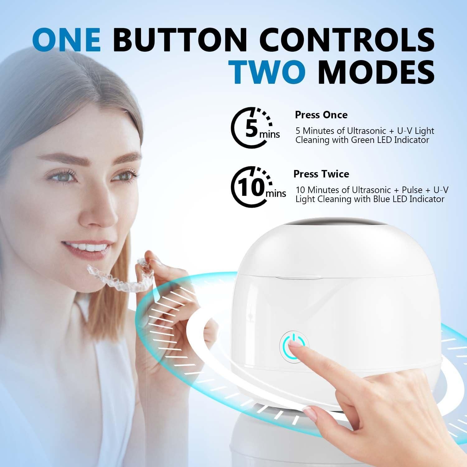 Limpiador Ultrasónico Portátil Xiyi 200ml para Retenedores Dentales